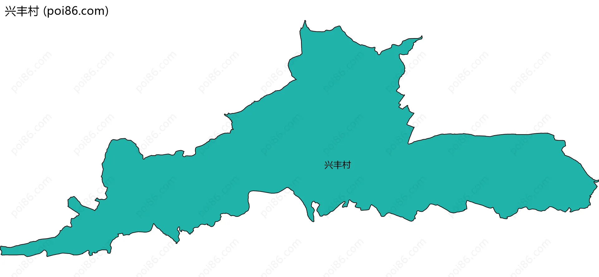 兴丰村边界地图