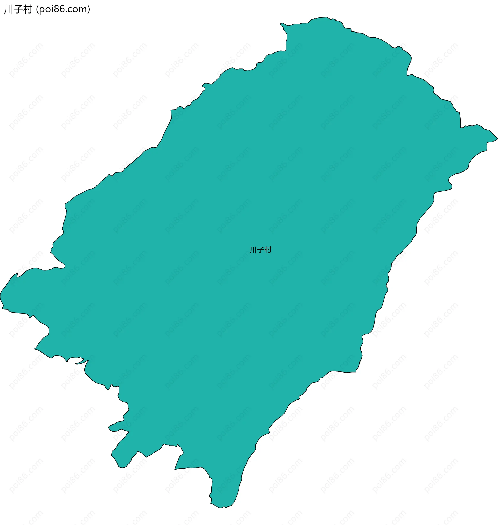 川子村边界地图