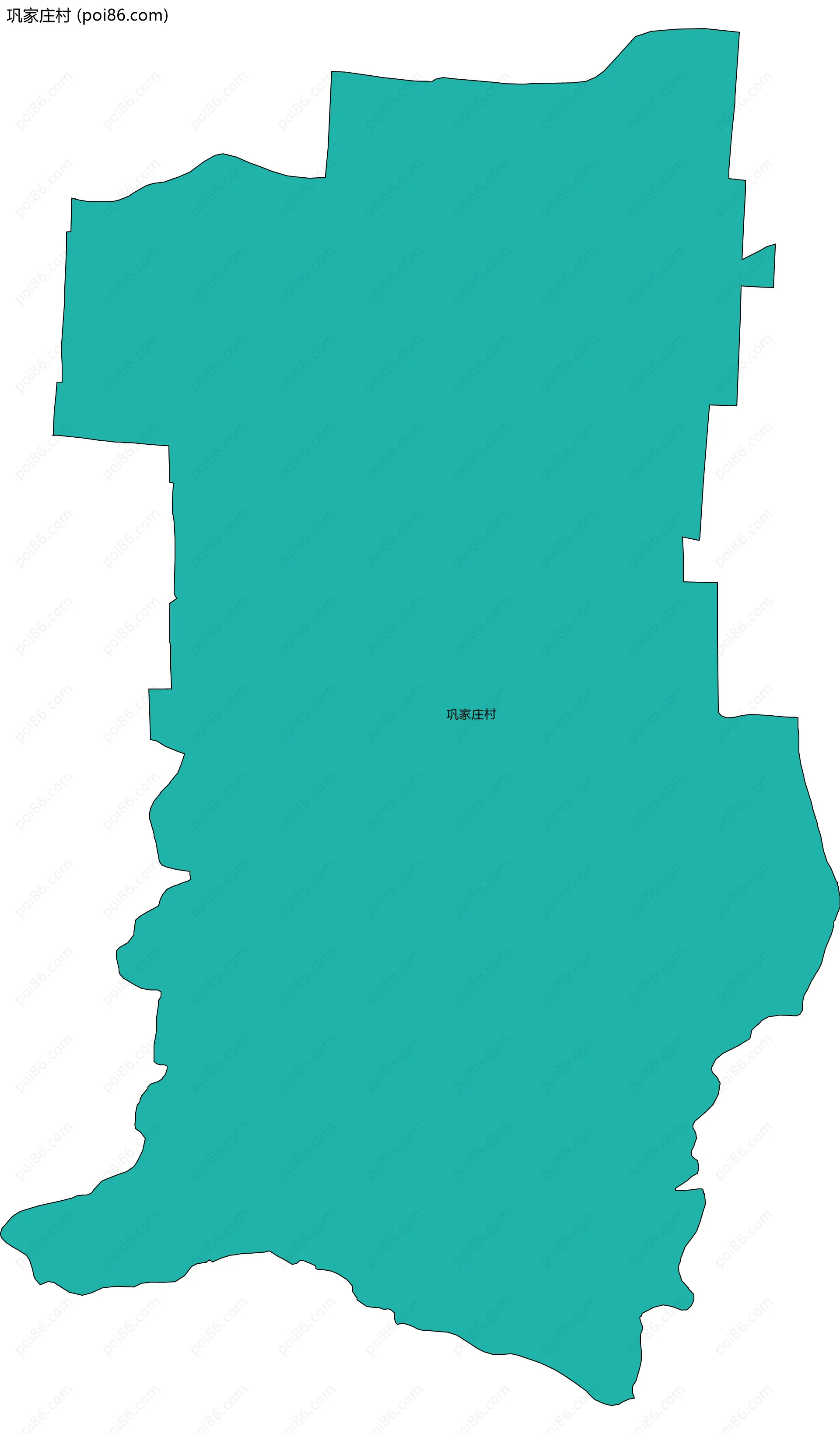 巩家庄村边界地图