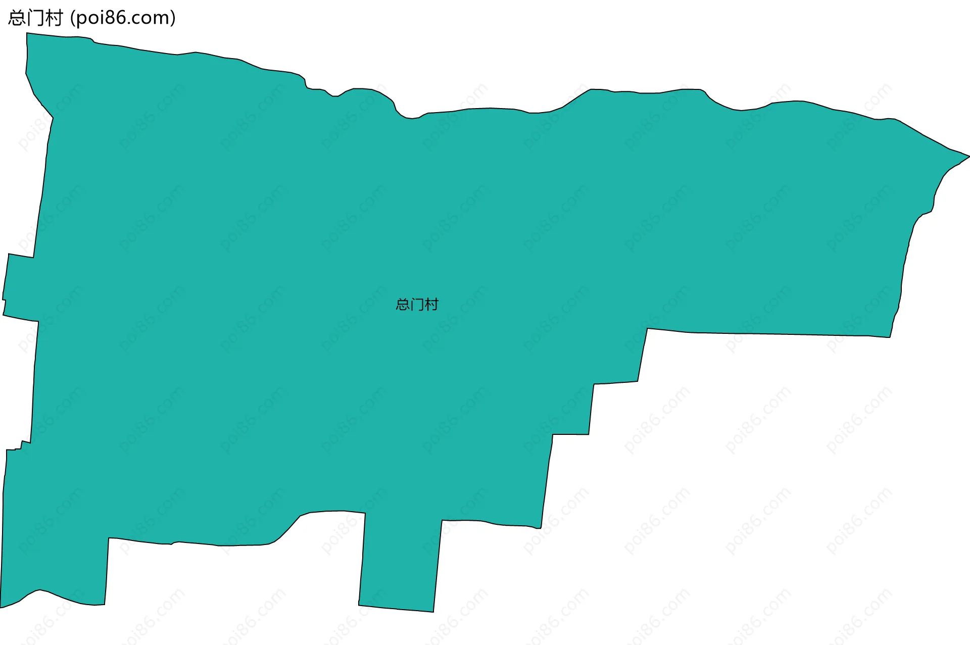 总门村边界地图