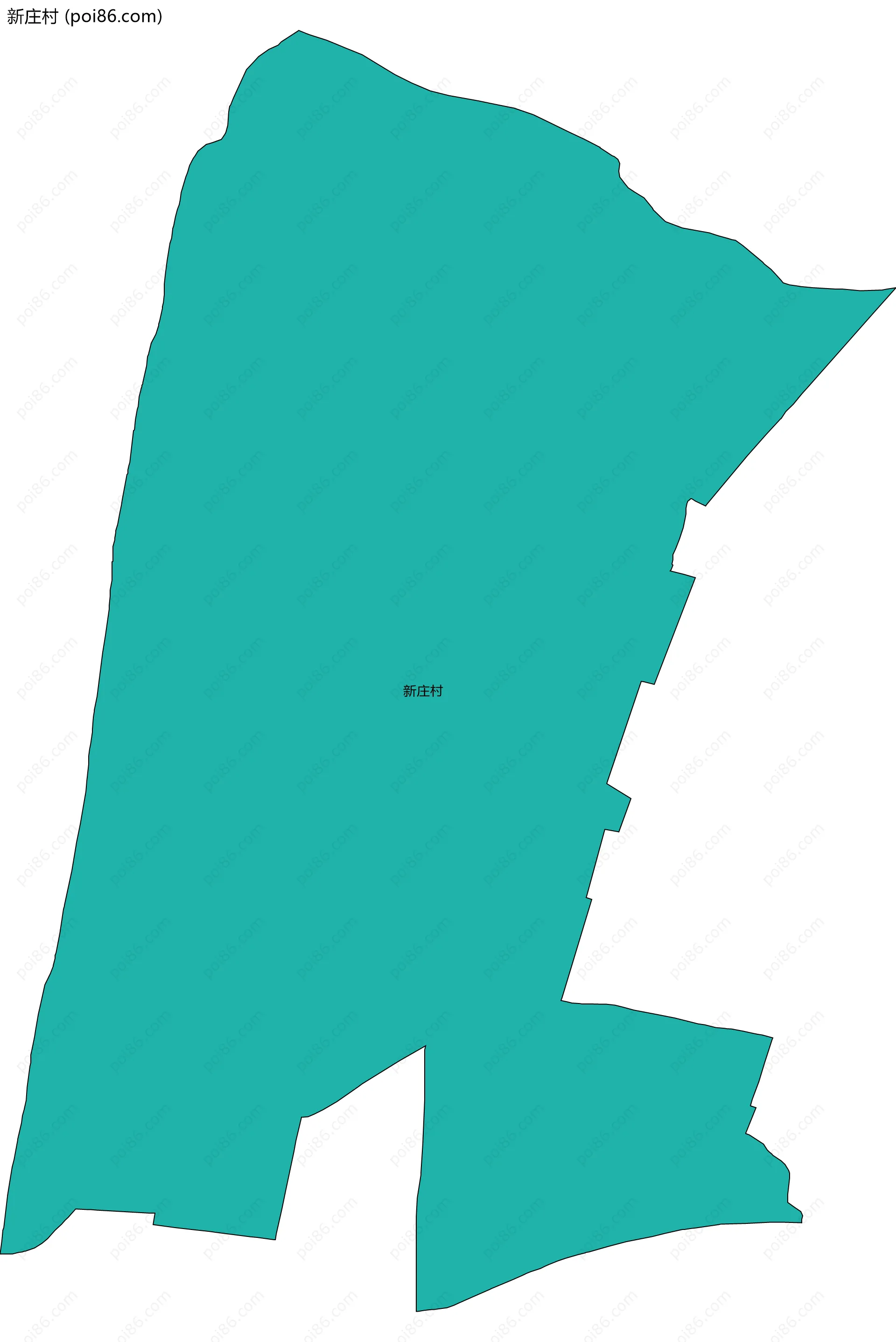 新庄村边界地图