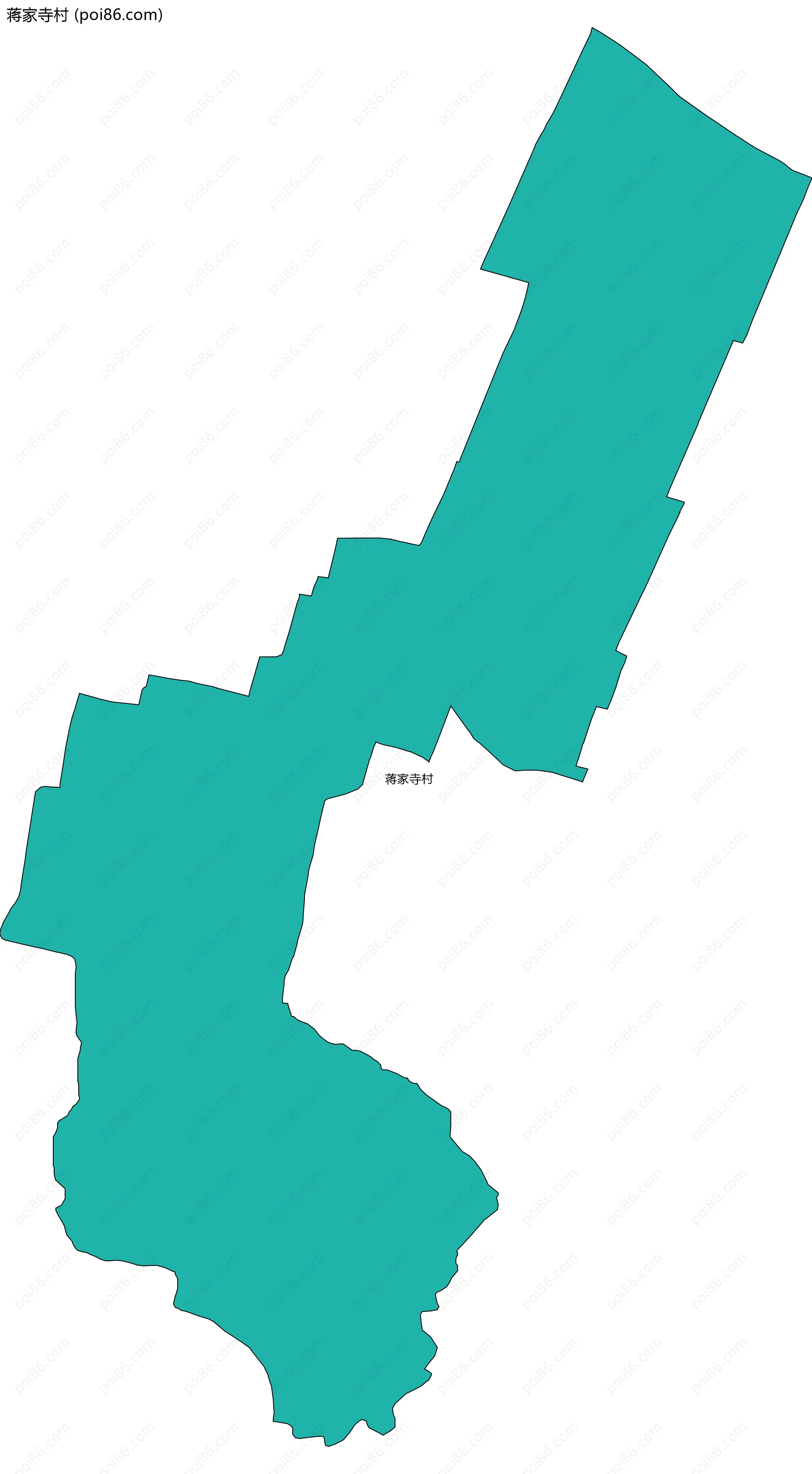 蒋家寺村边界地图