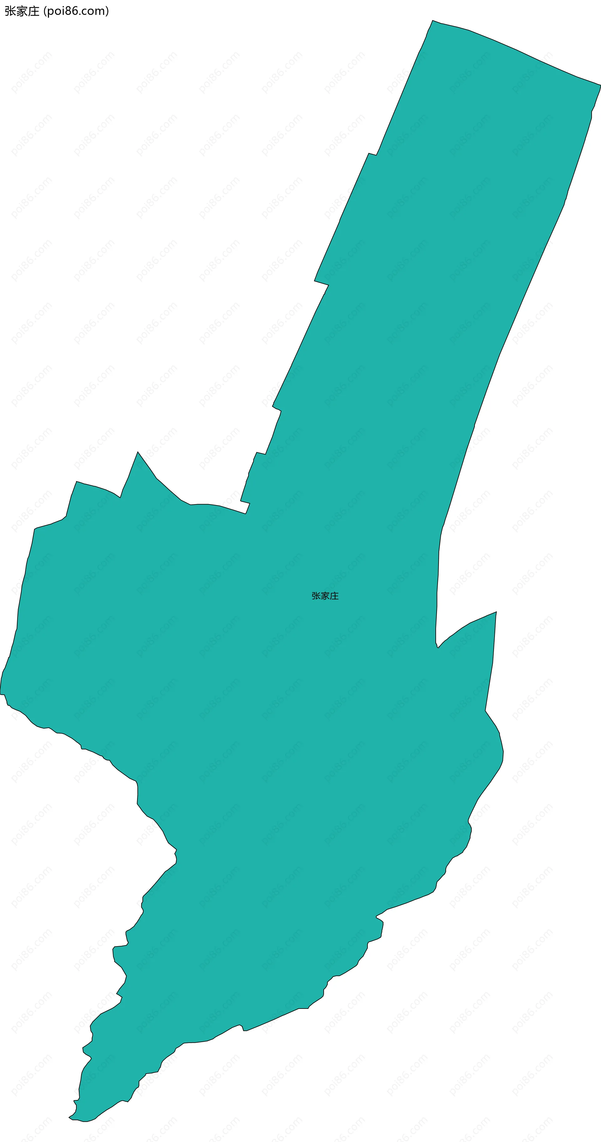 张家庄边界地图