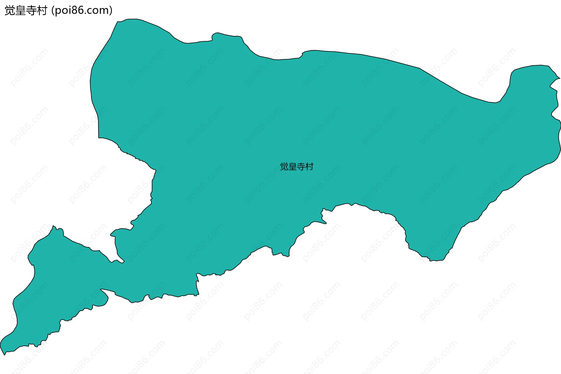 觉皇寺村边界地图