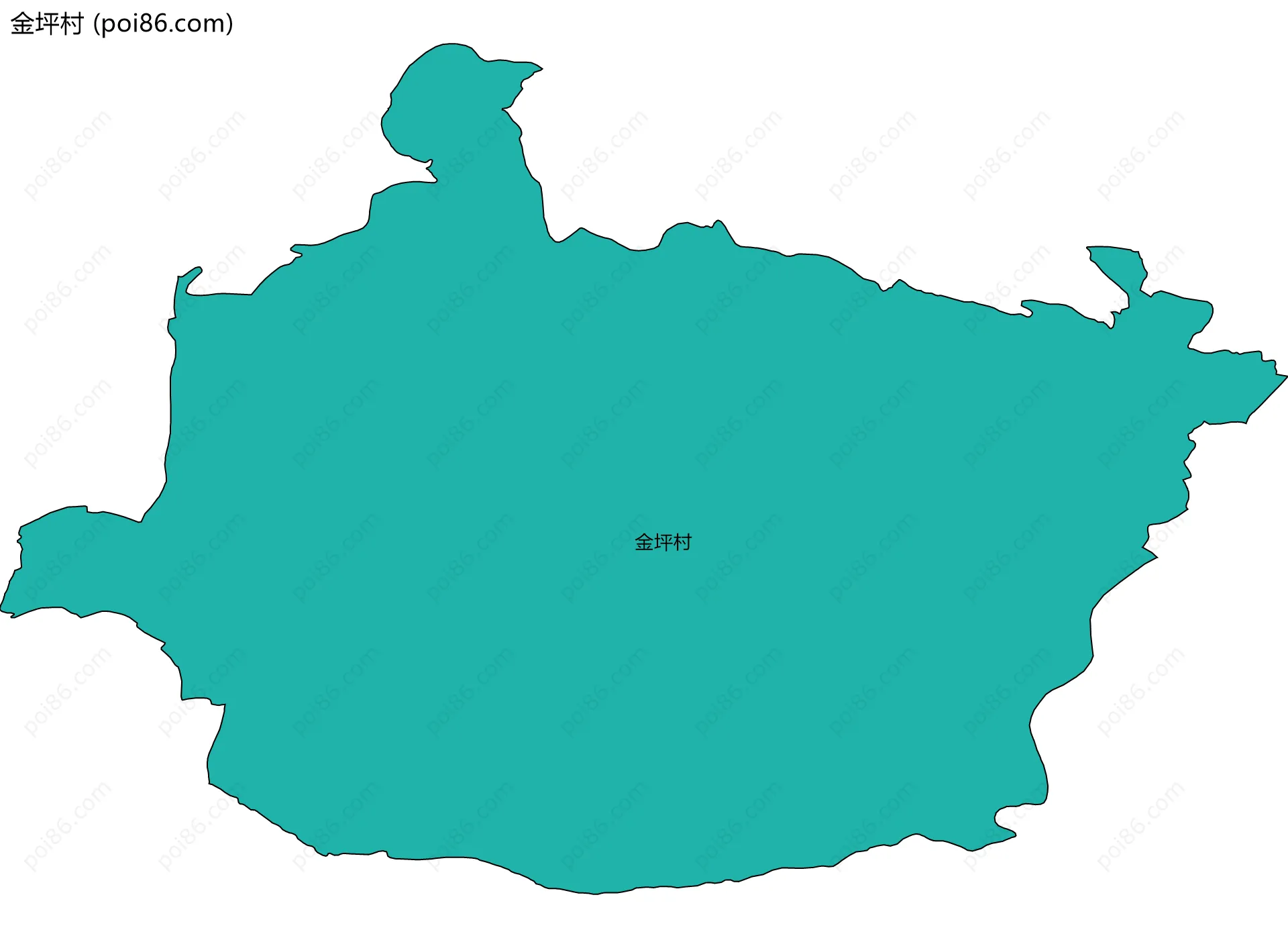 金坪村边界地图