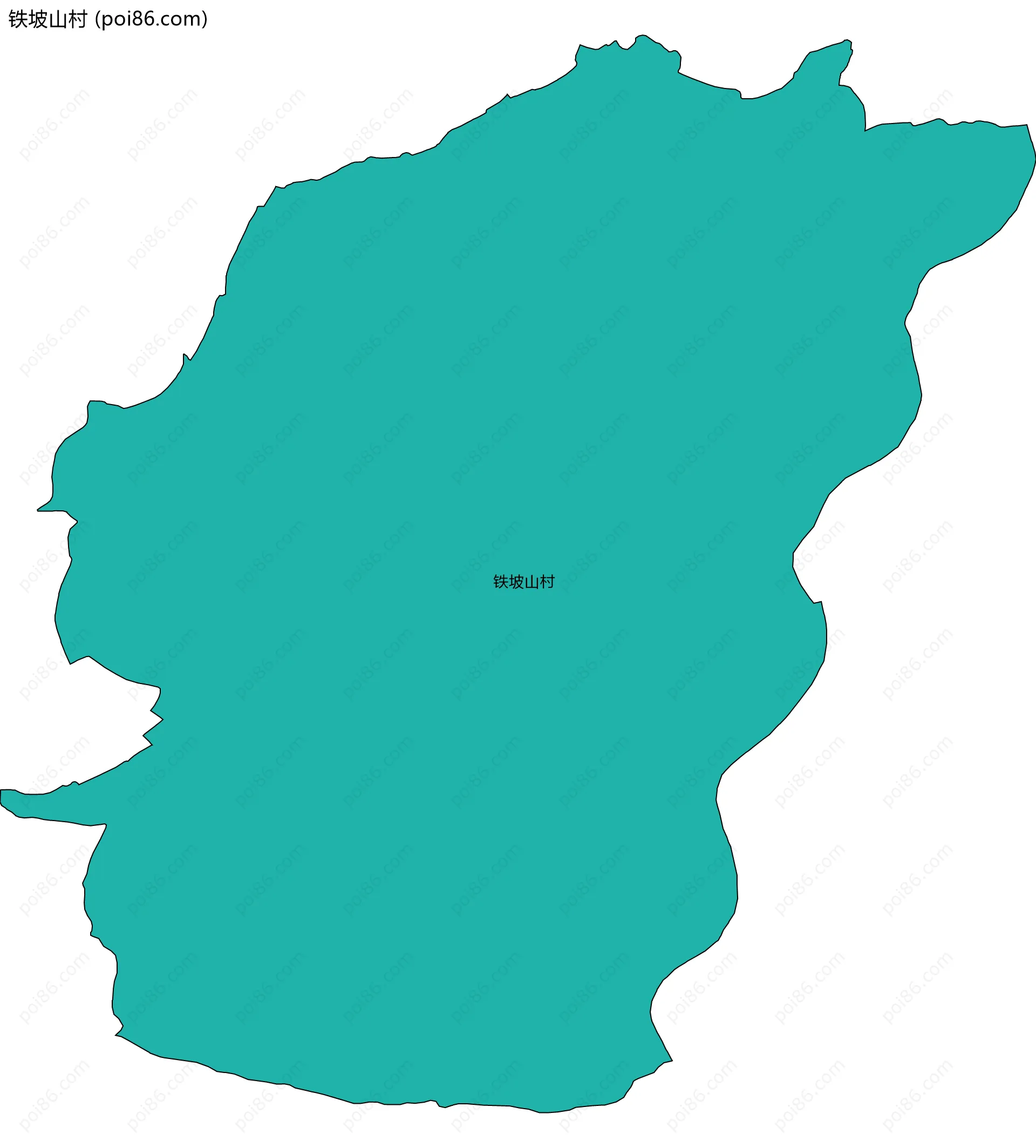 铁坡山村边界地图