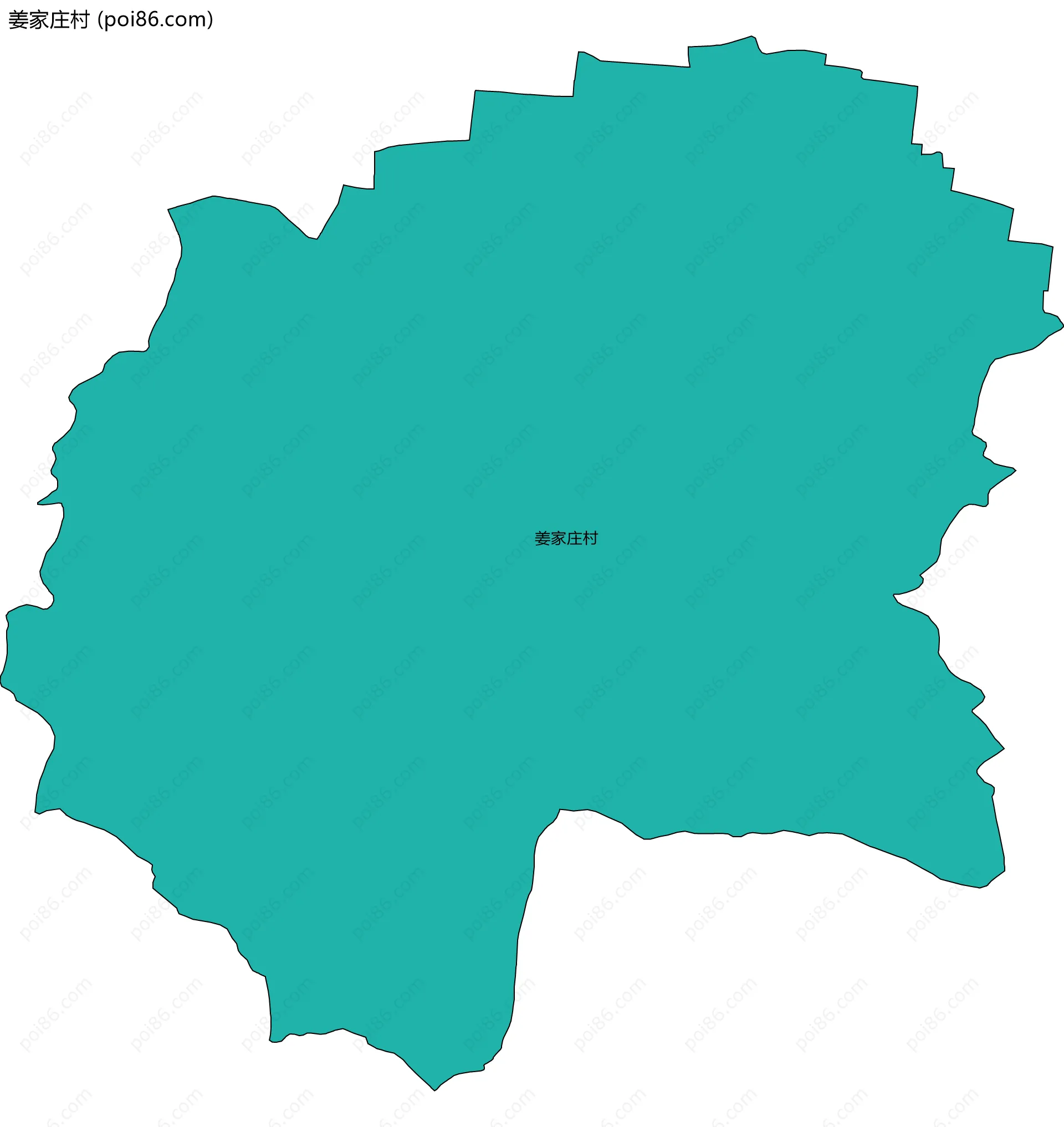 姜家庄村边界地图