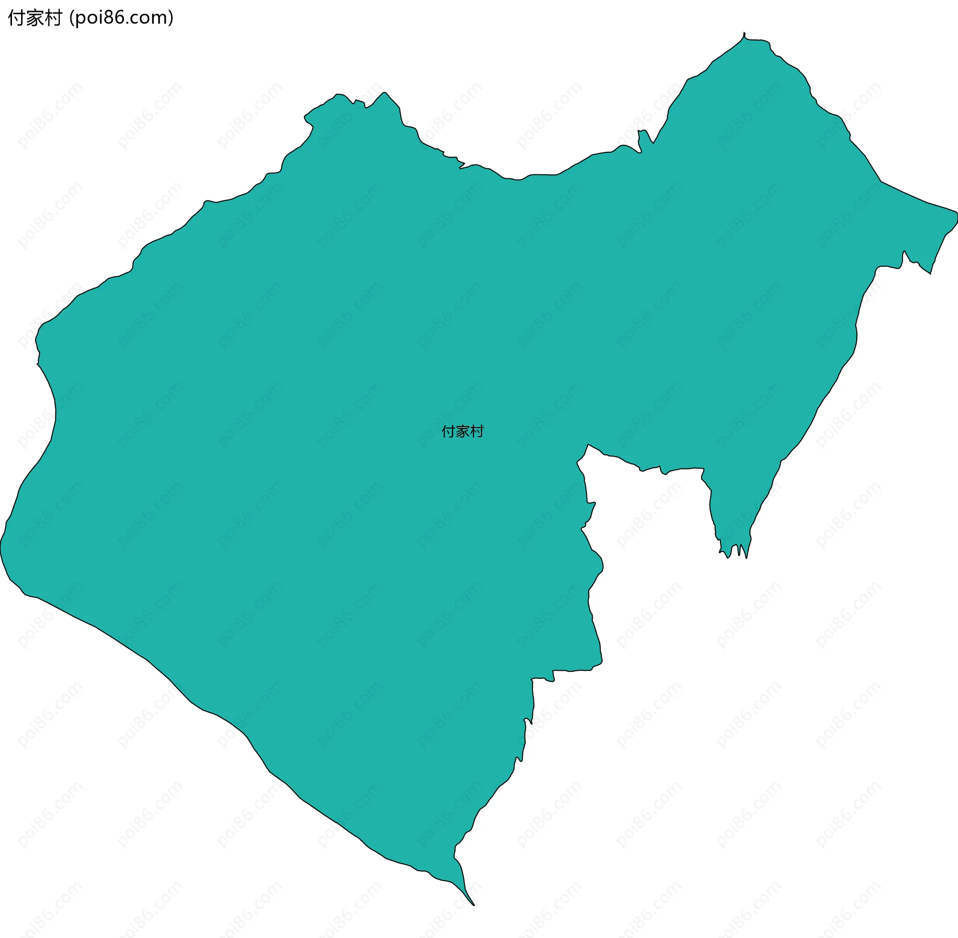 付家村边界地图