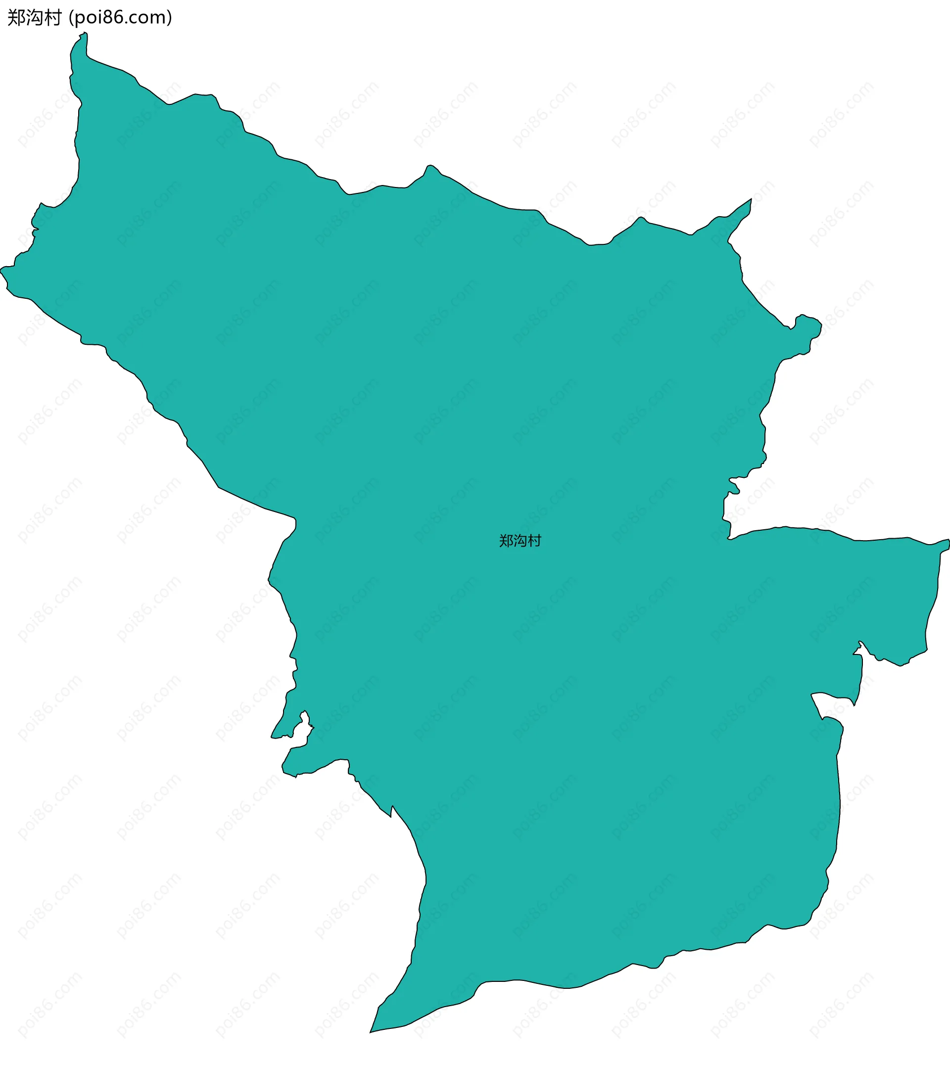 郑沟村边界地图