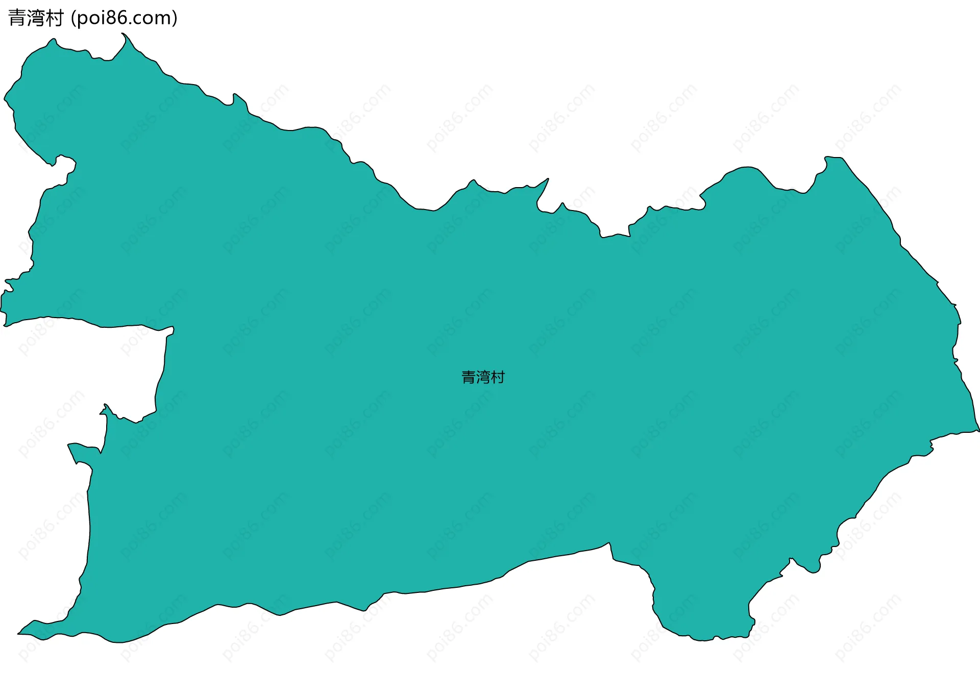 青湾村边界地图