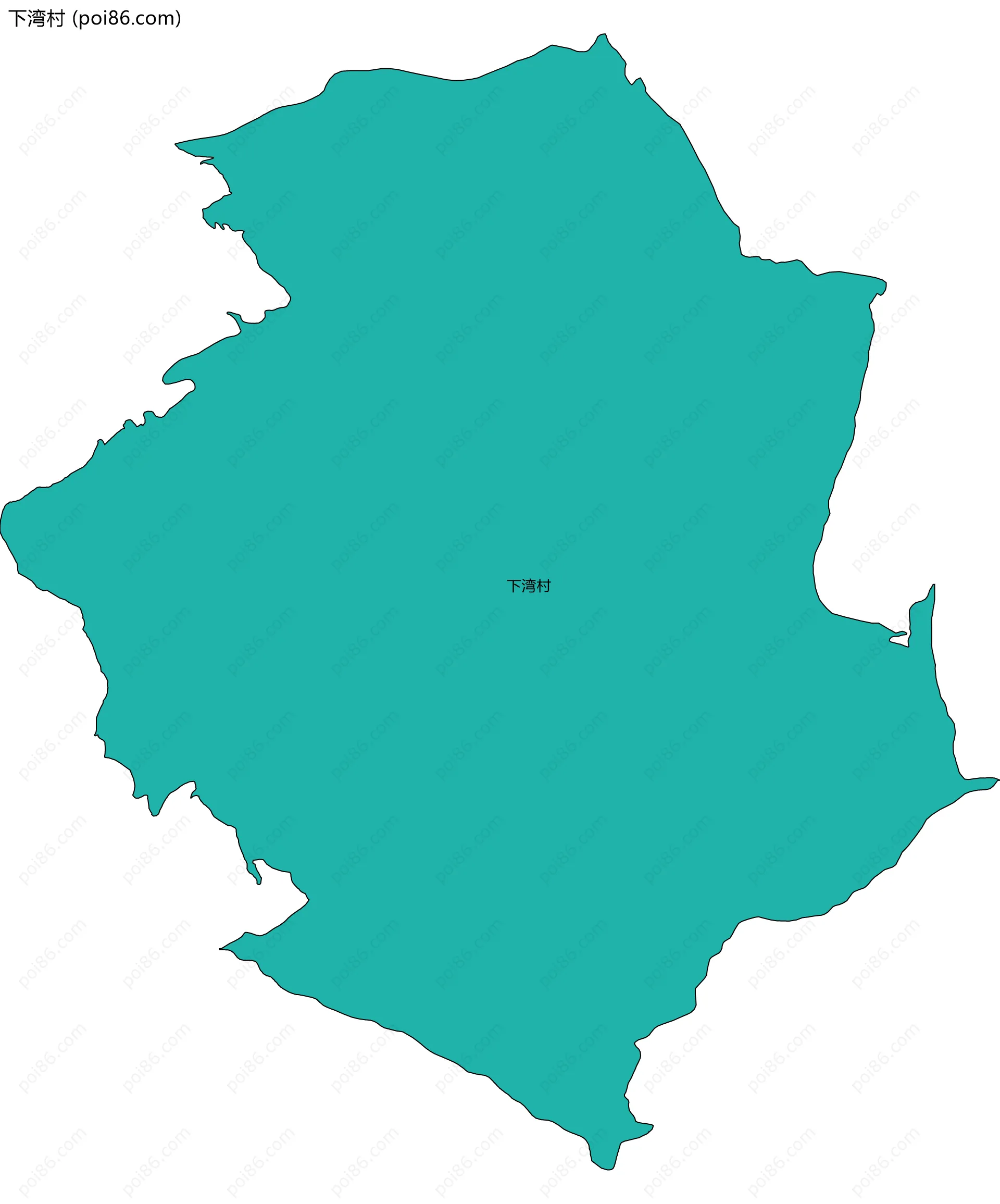 下湾村边界地图