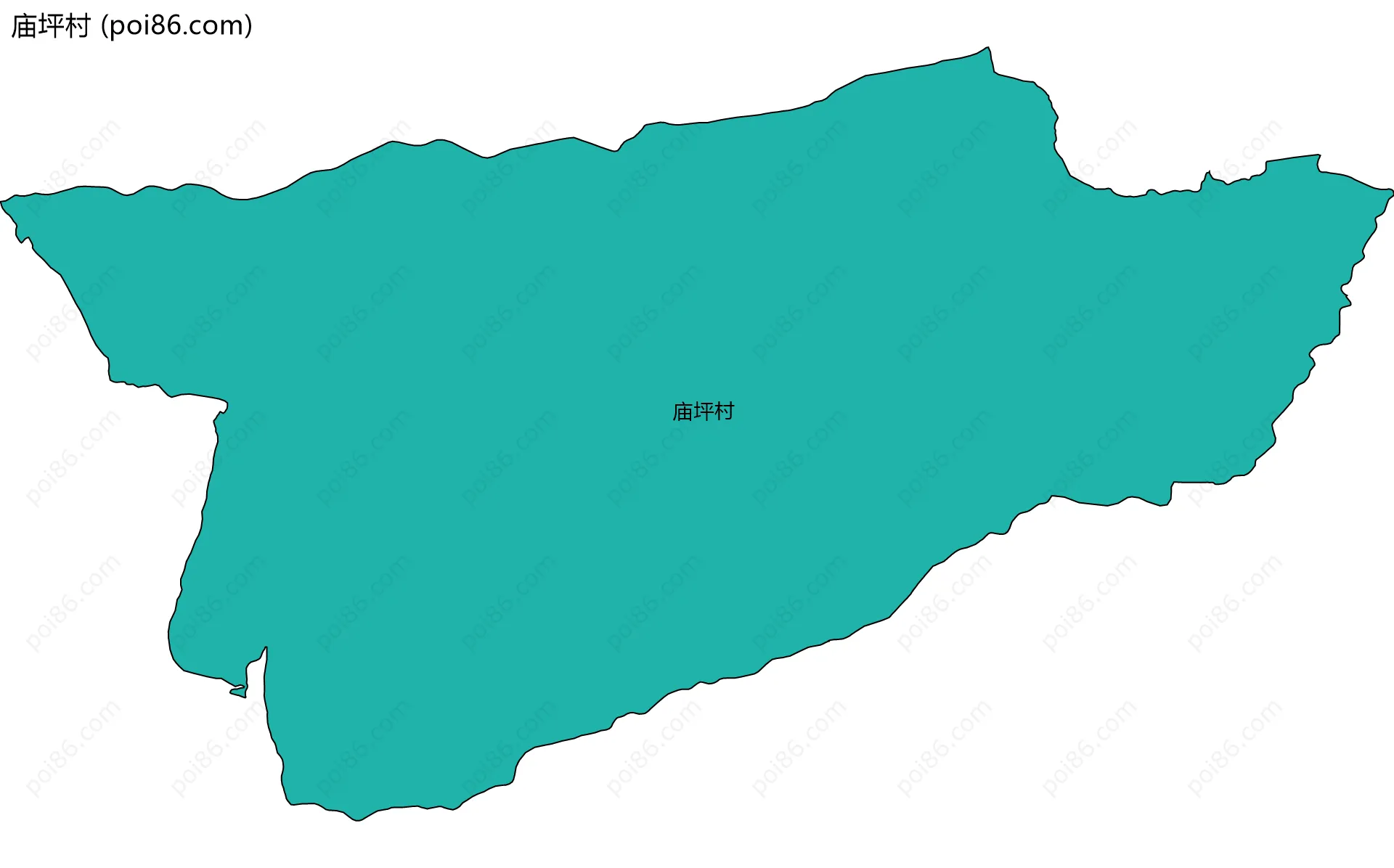 庙坪村边界地图