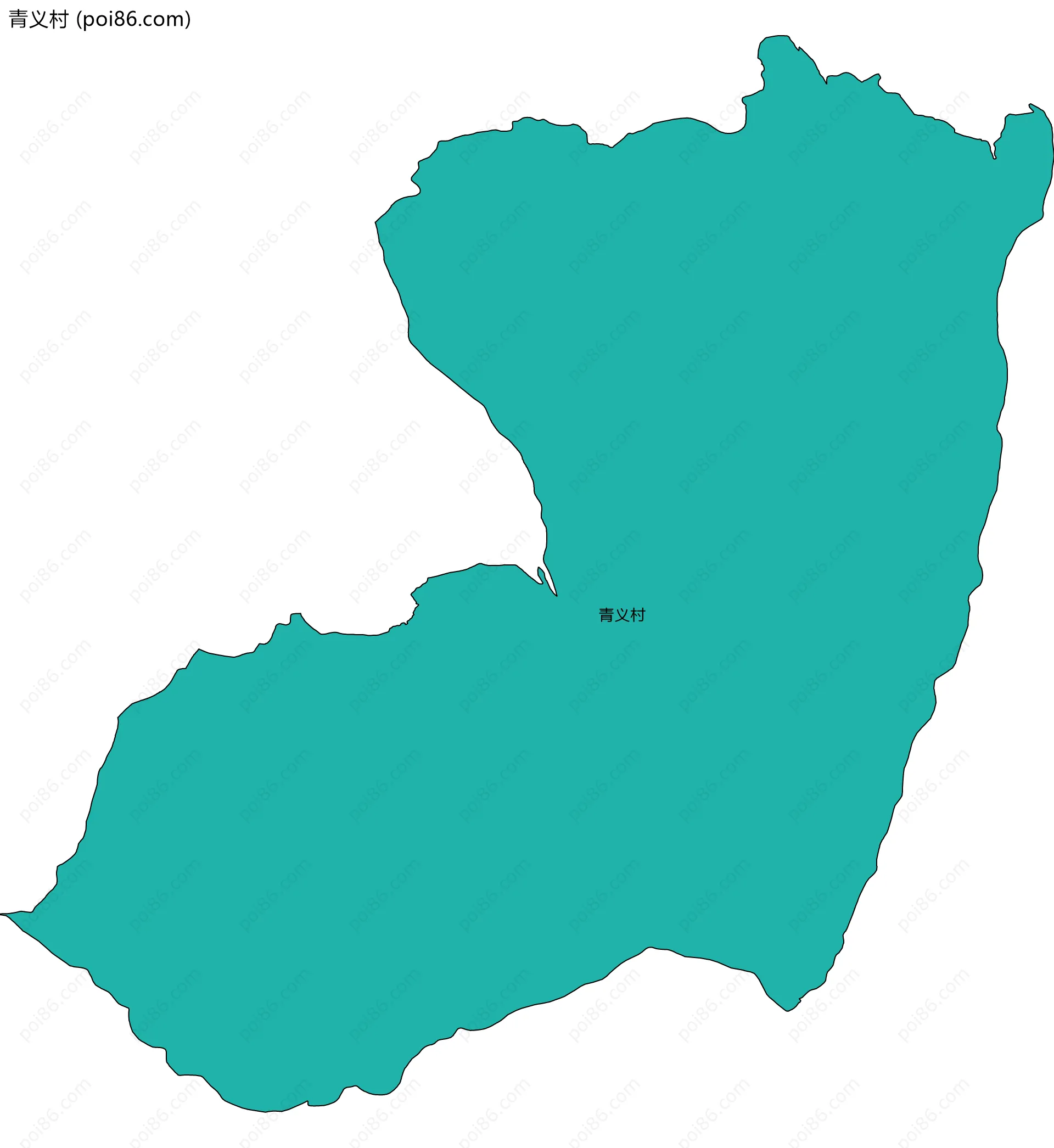 青义村边界地图