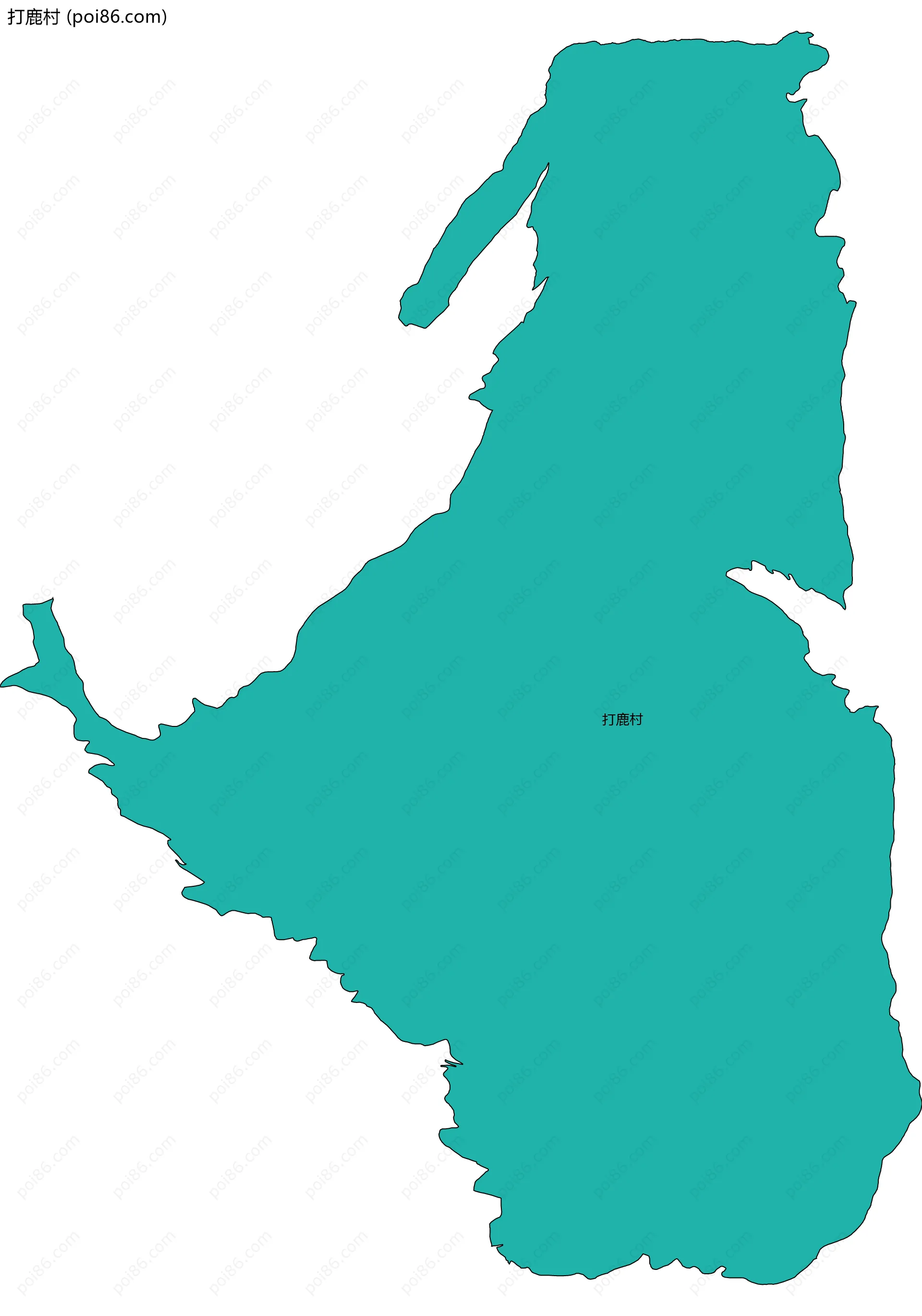 打鹿村边界地图