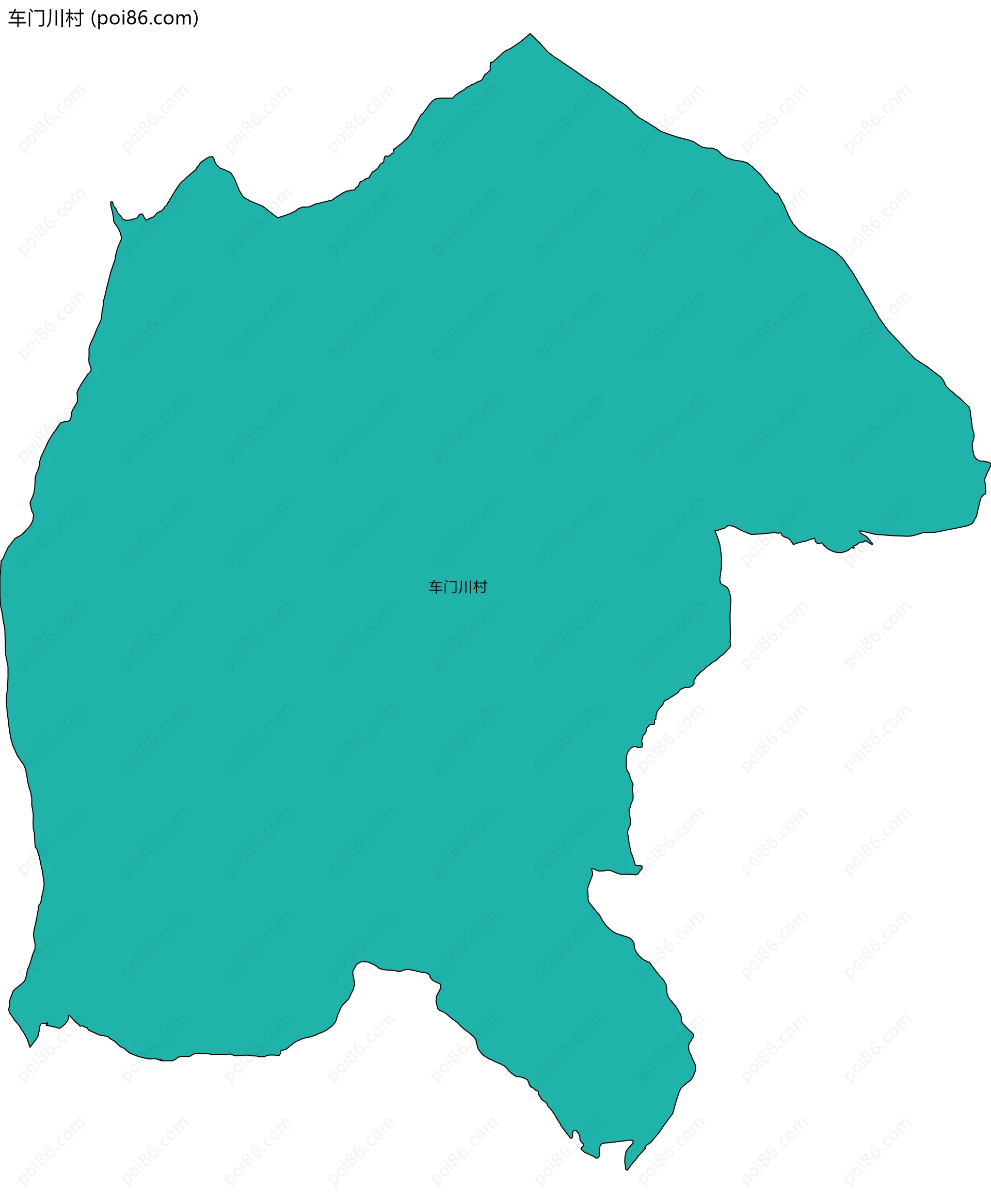 车门川村边界地图