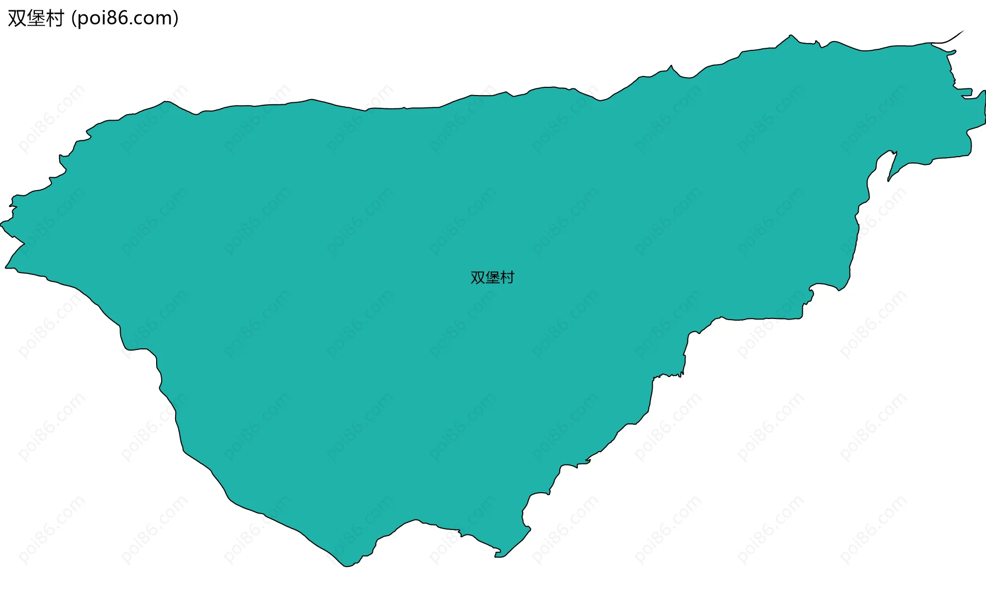 双堡村边界地图