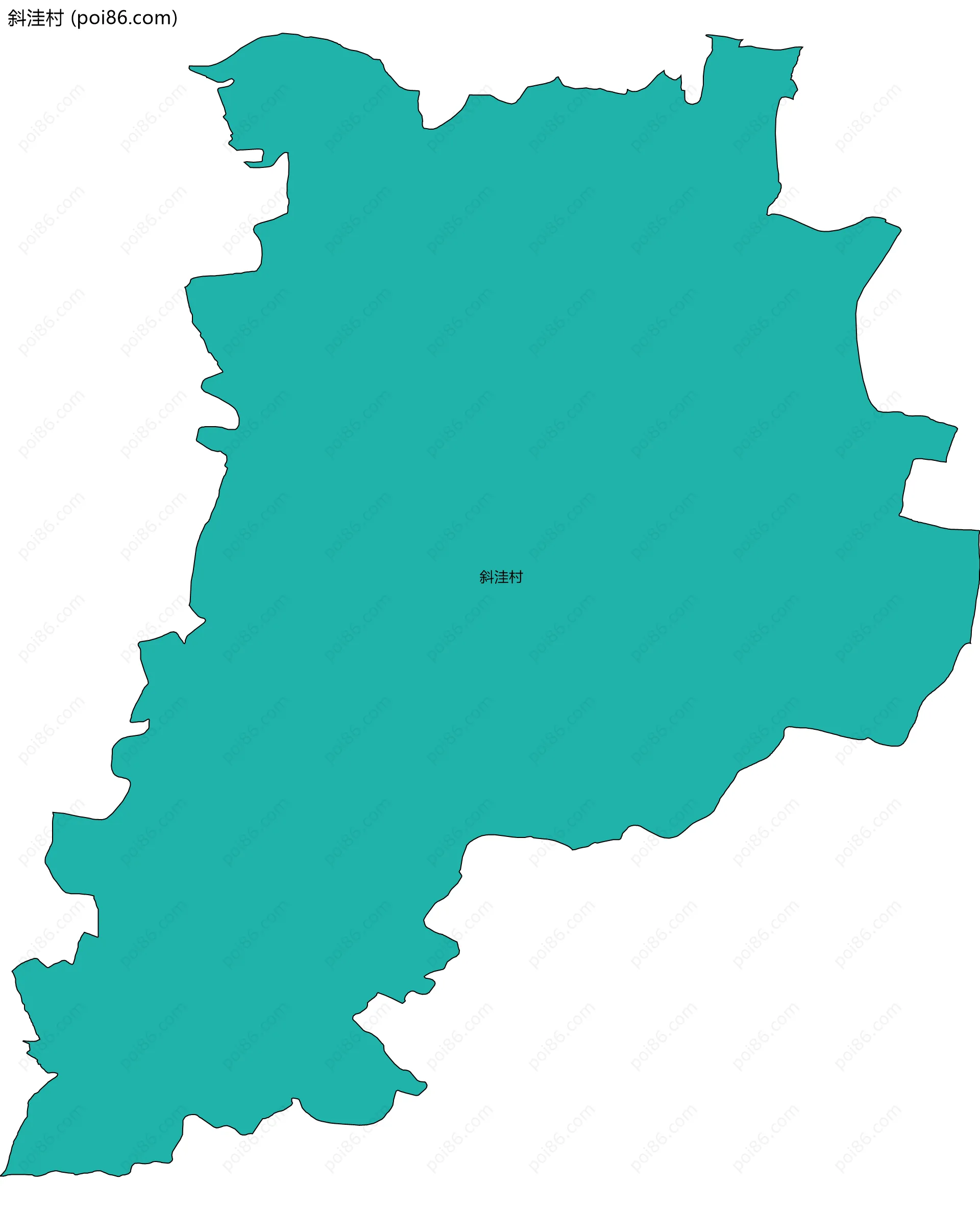 斜洼村边界地图