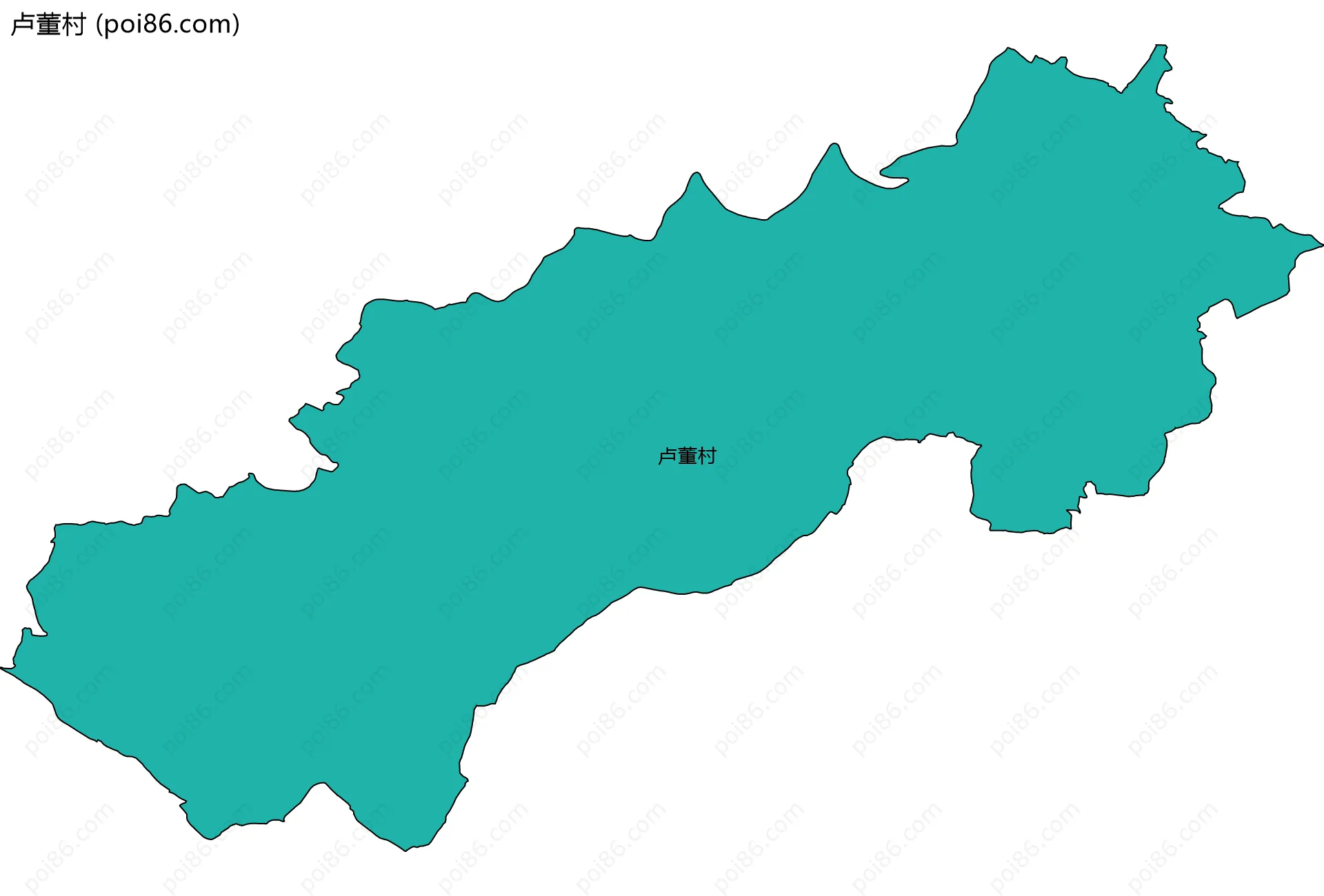 卢董村边界地图