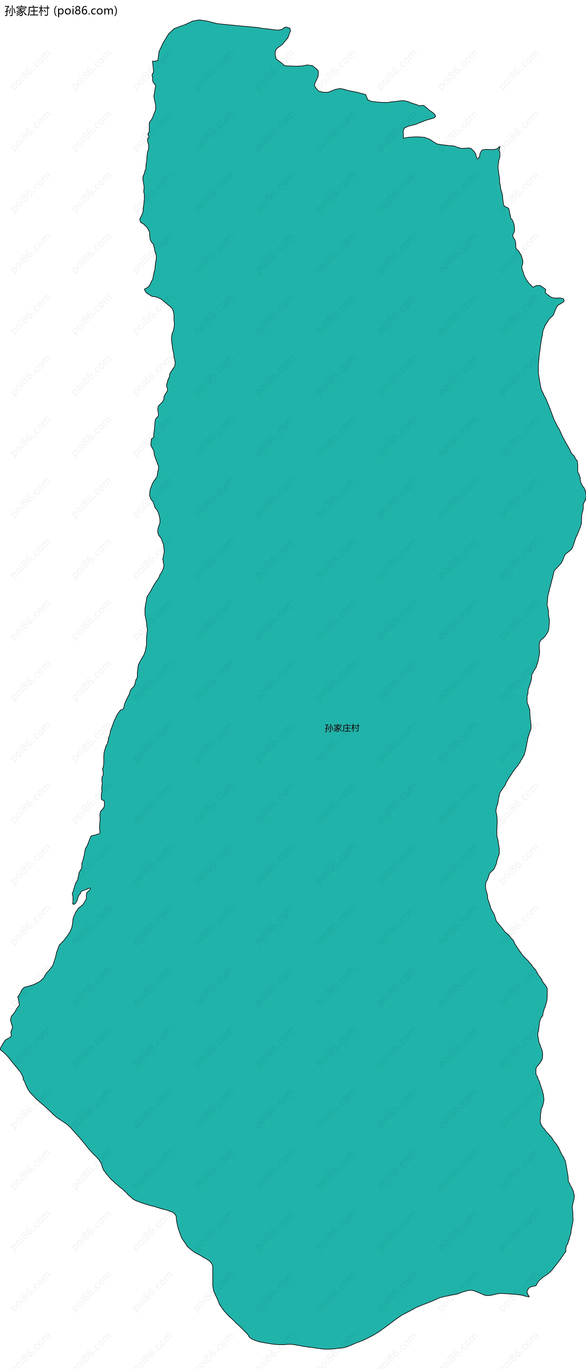 孙家庄村边界地图