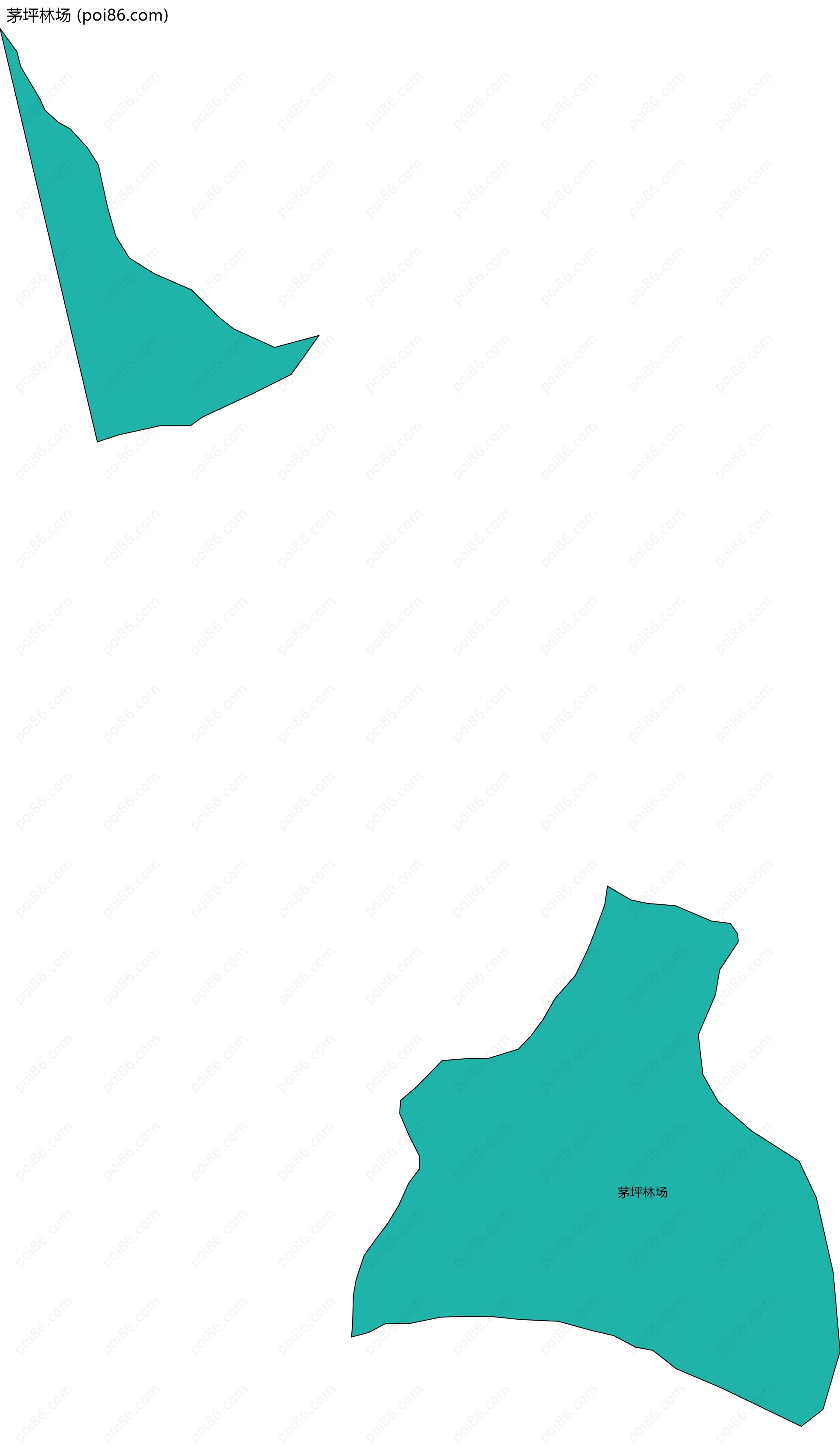 茅坪林场边界地图