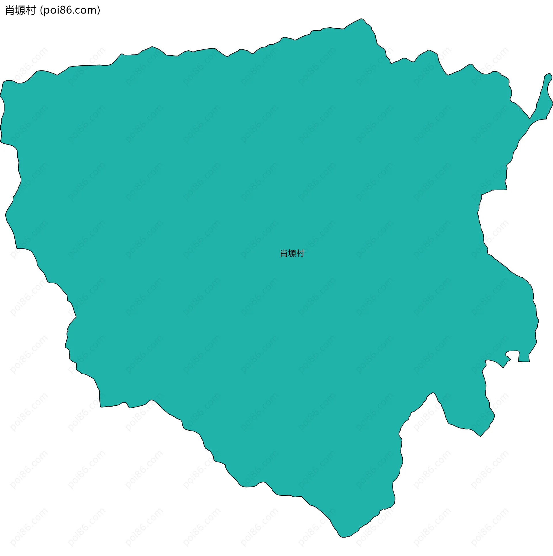 肖塬村边界地图