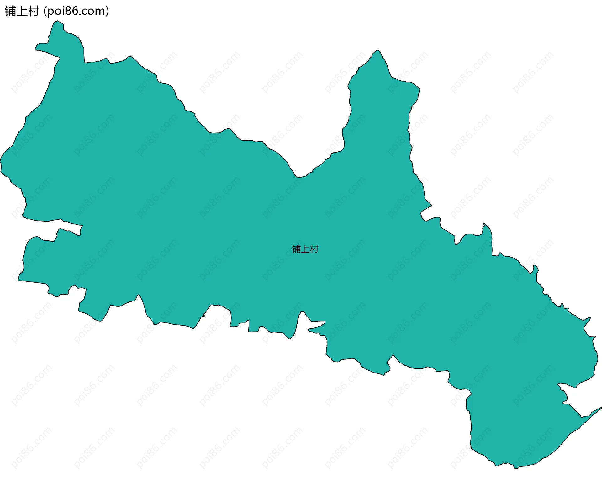 铺上村边界地图