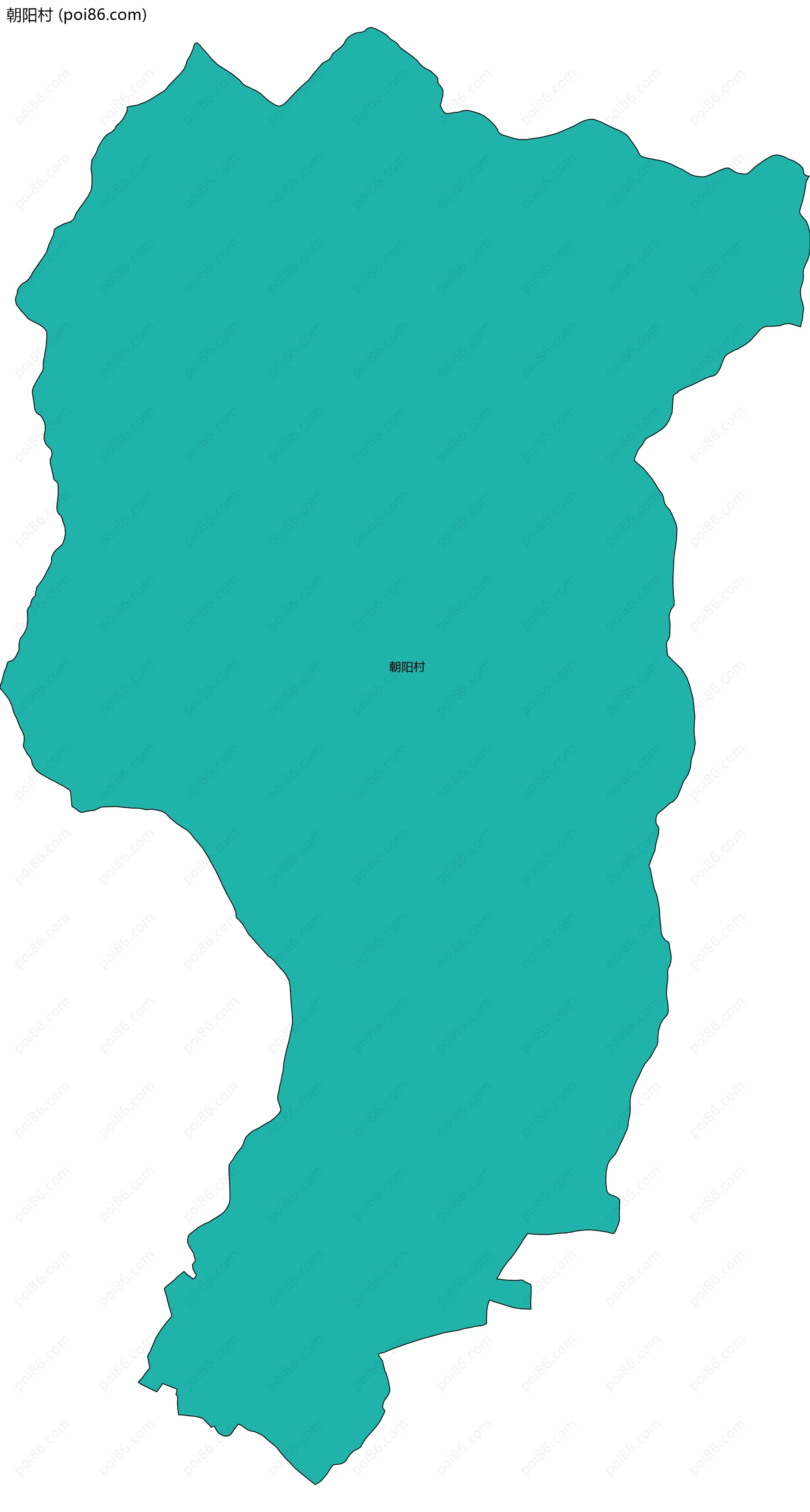 朝阳村边界地图