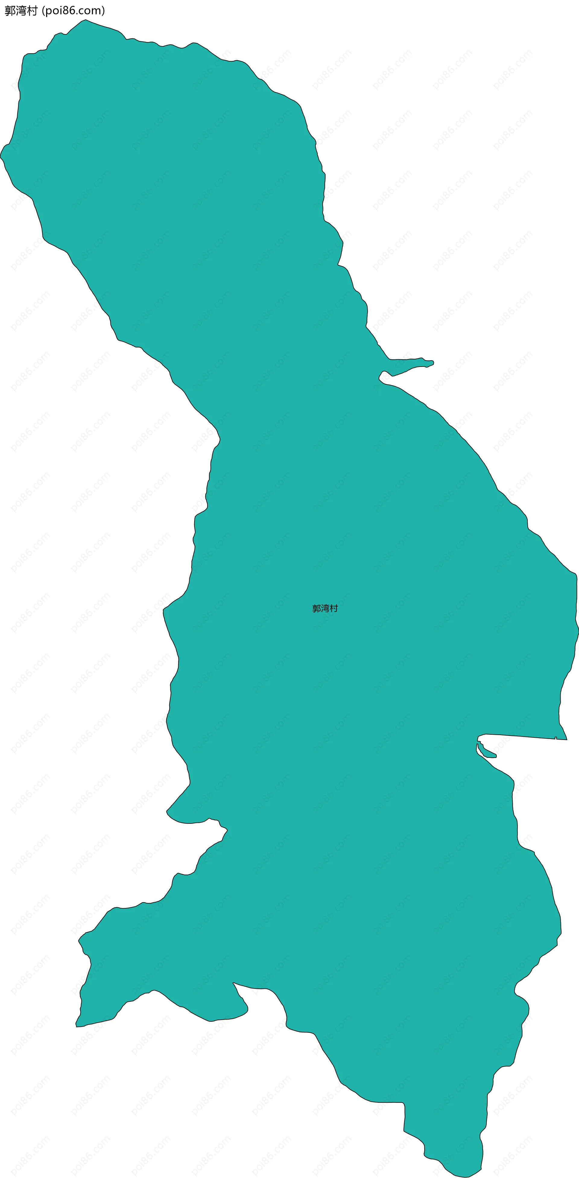 郭湾村边界地图