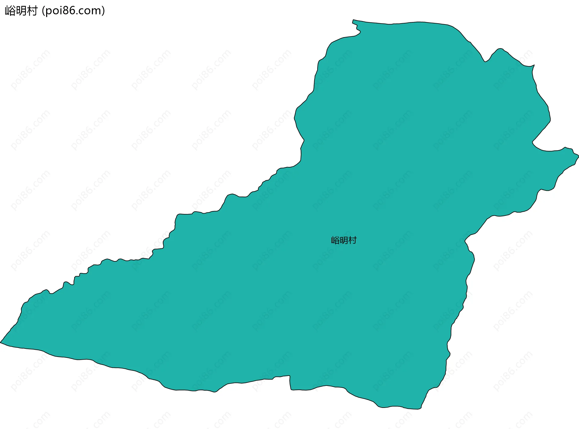 峪明村边界地图