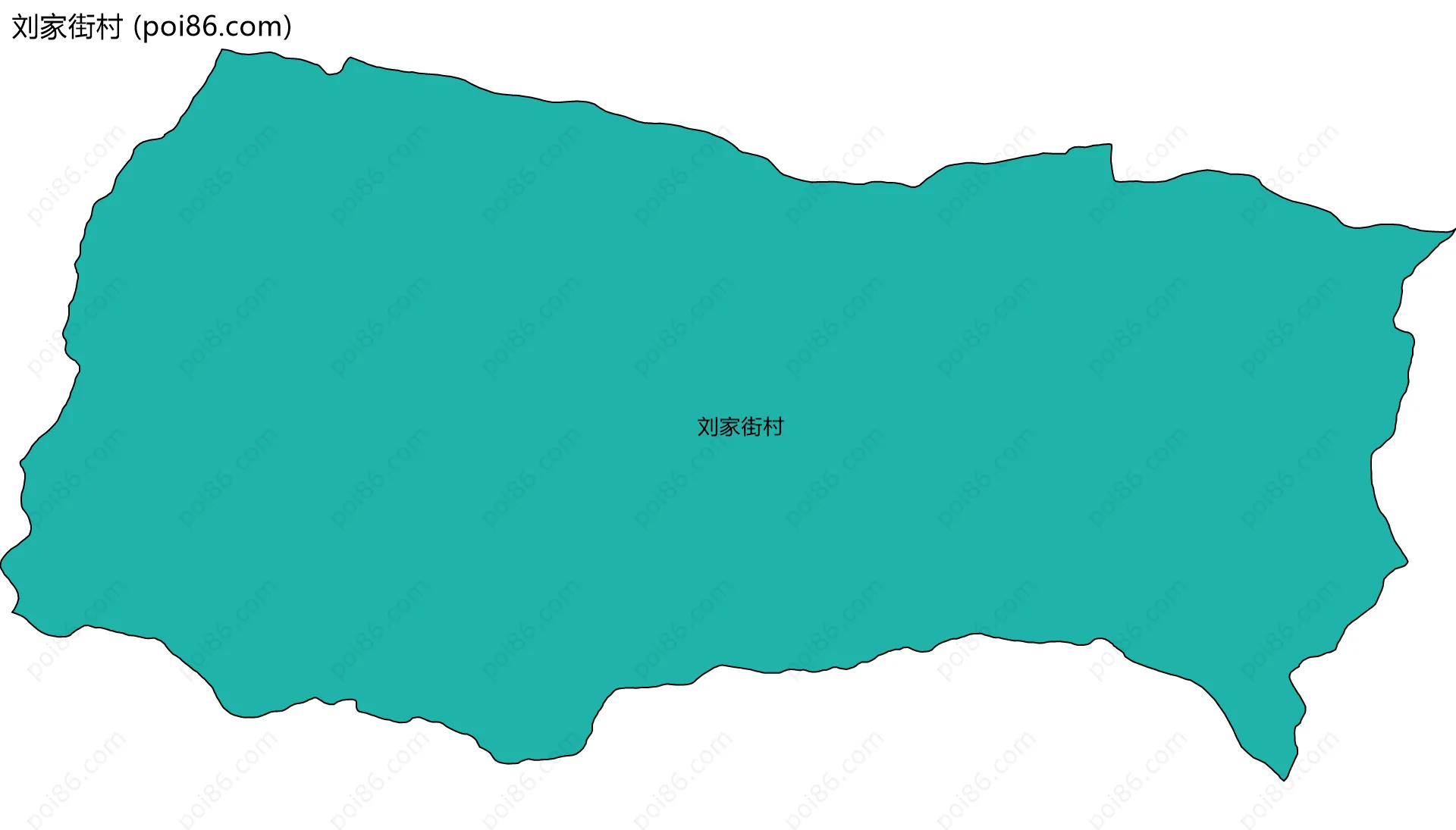 刘家街村边界地图