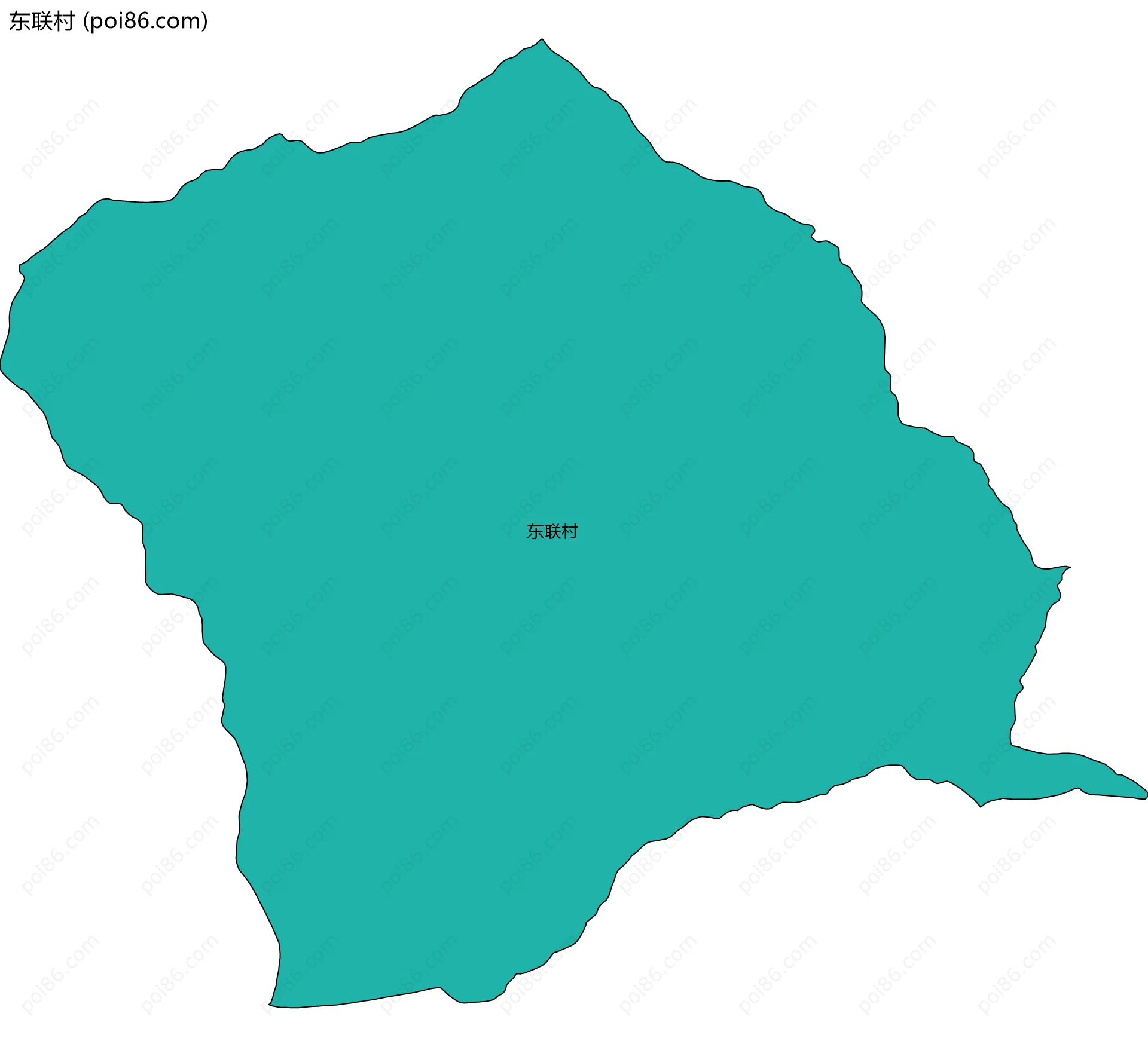 东联村边界地图