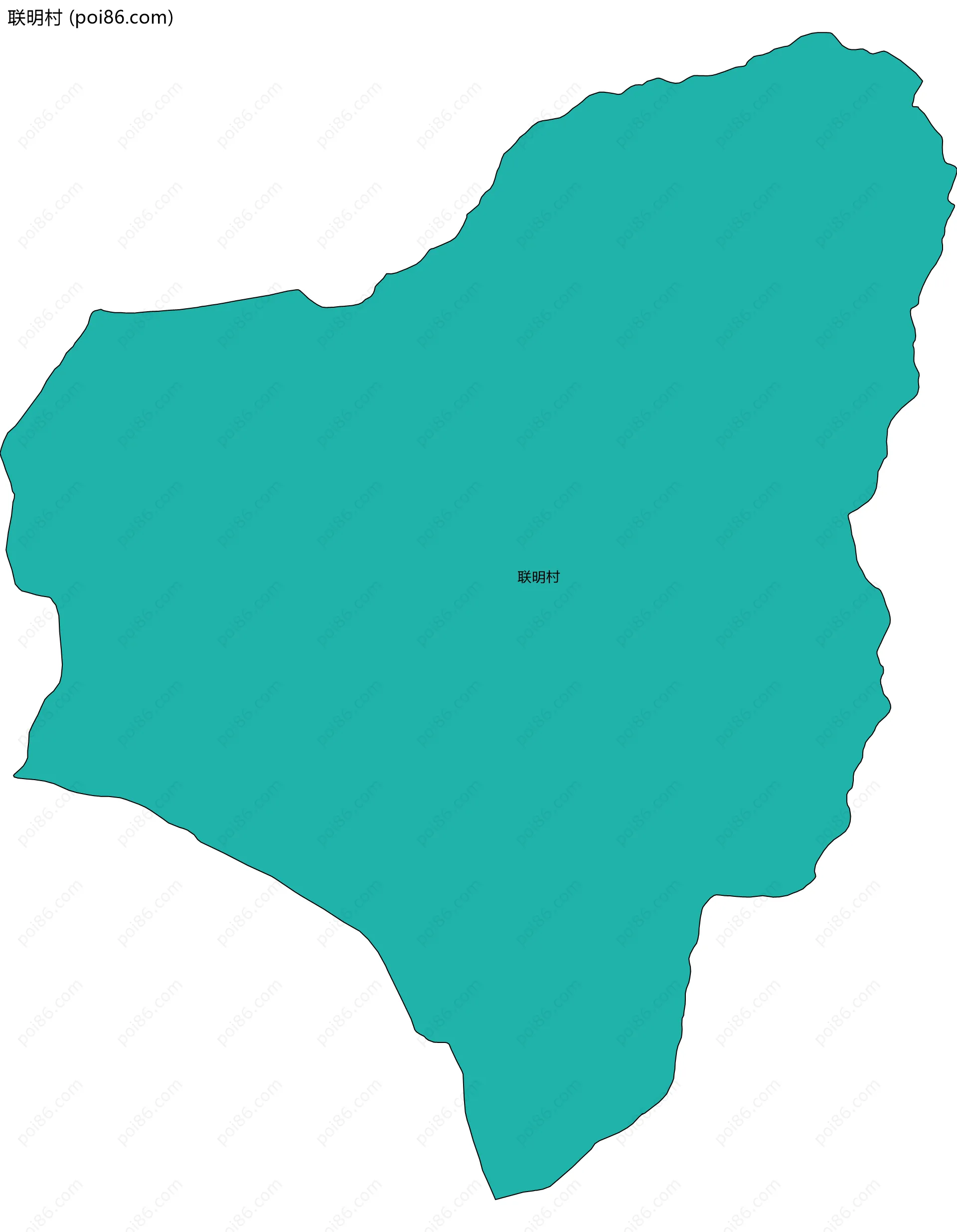 联明村边界地图