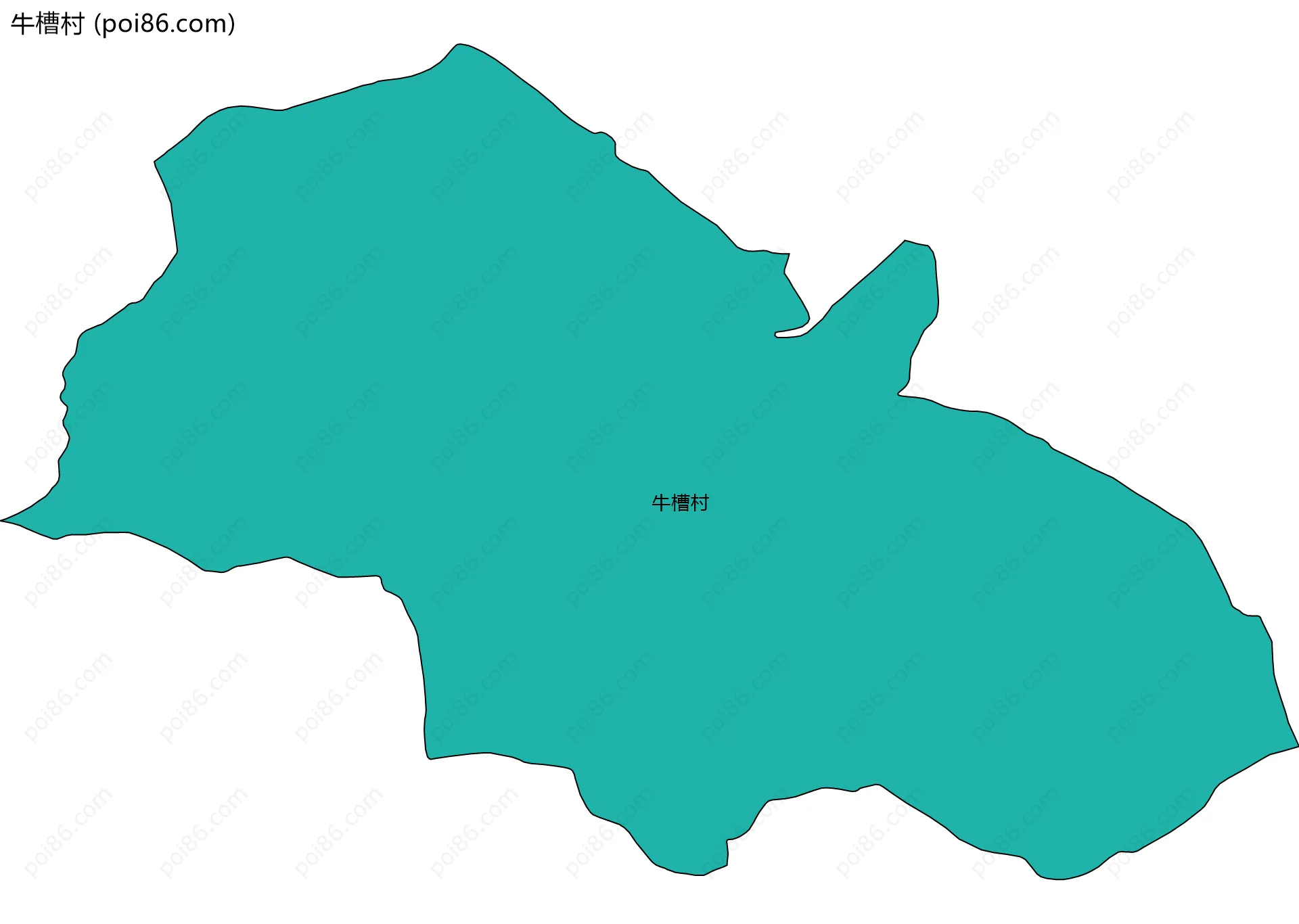 牛槽村边界地图