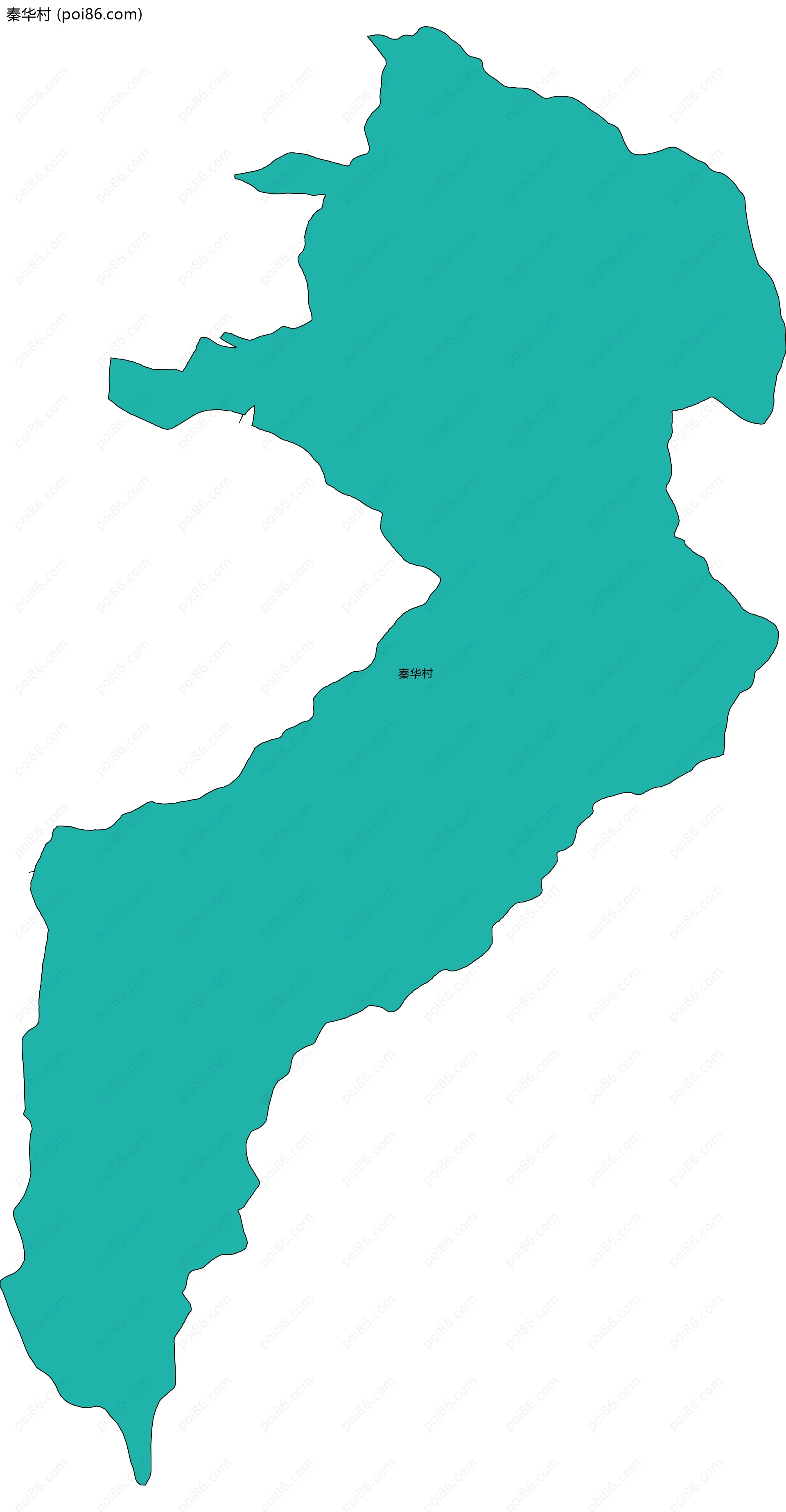 秦华村边界地图