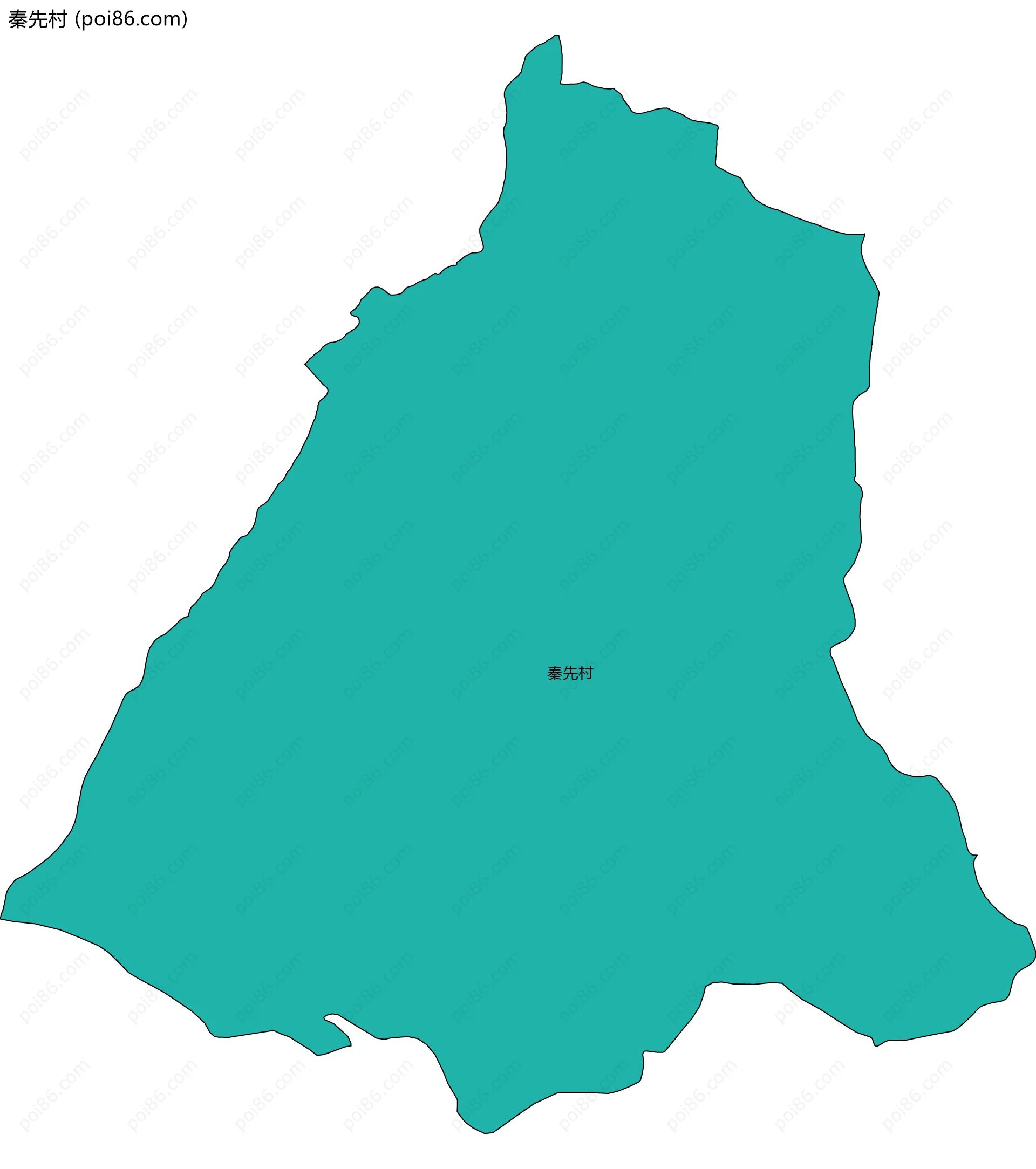 秦先村边界地图