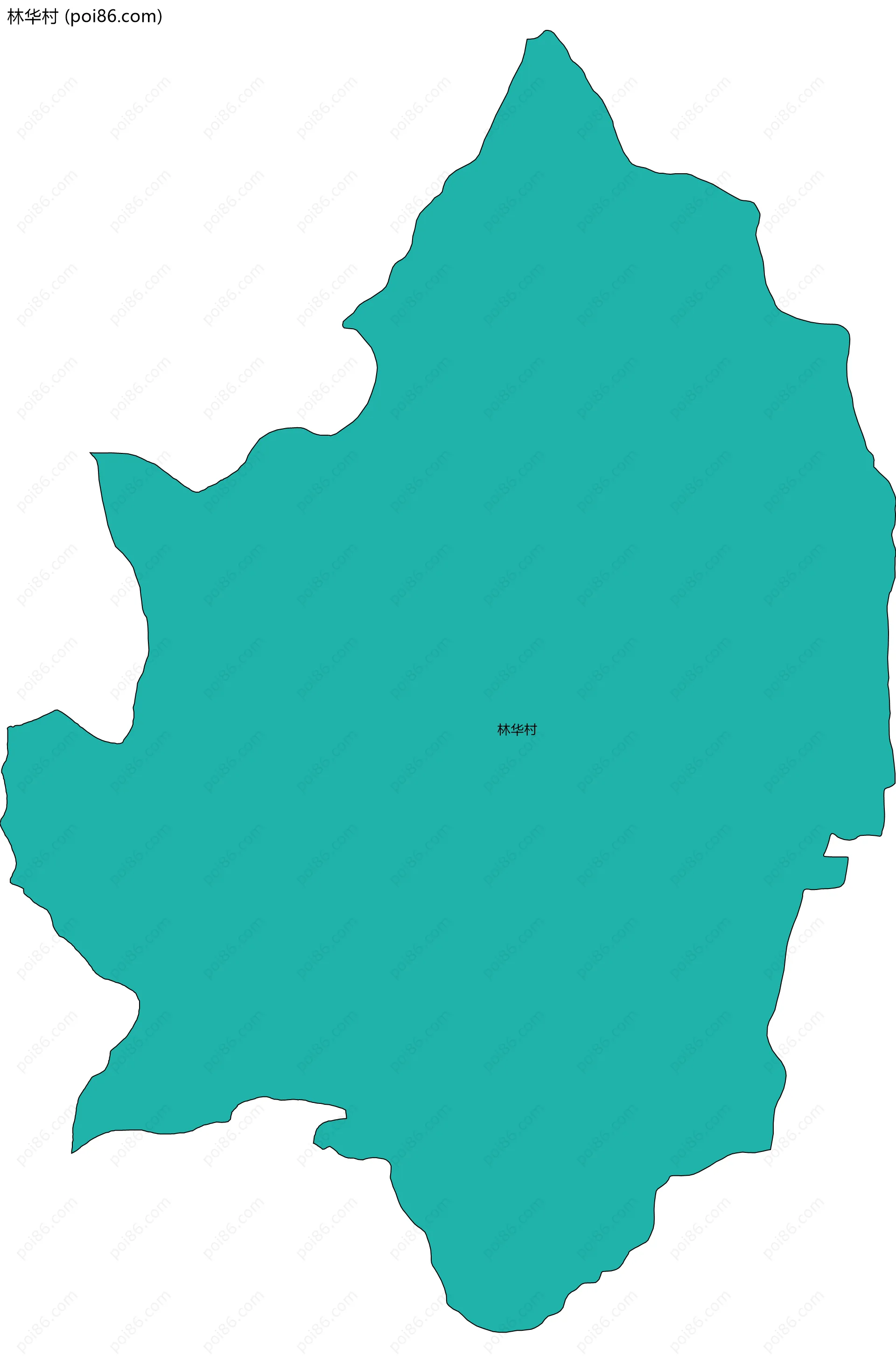 林华村边界地图