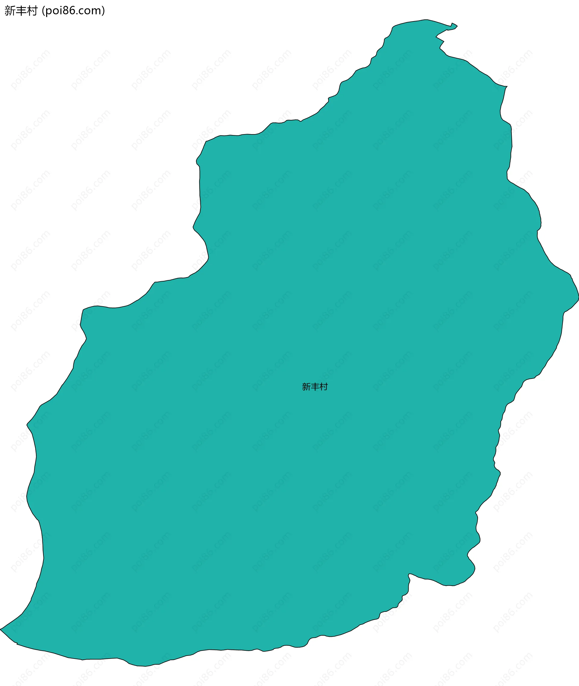 新丰村边界地图