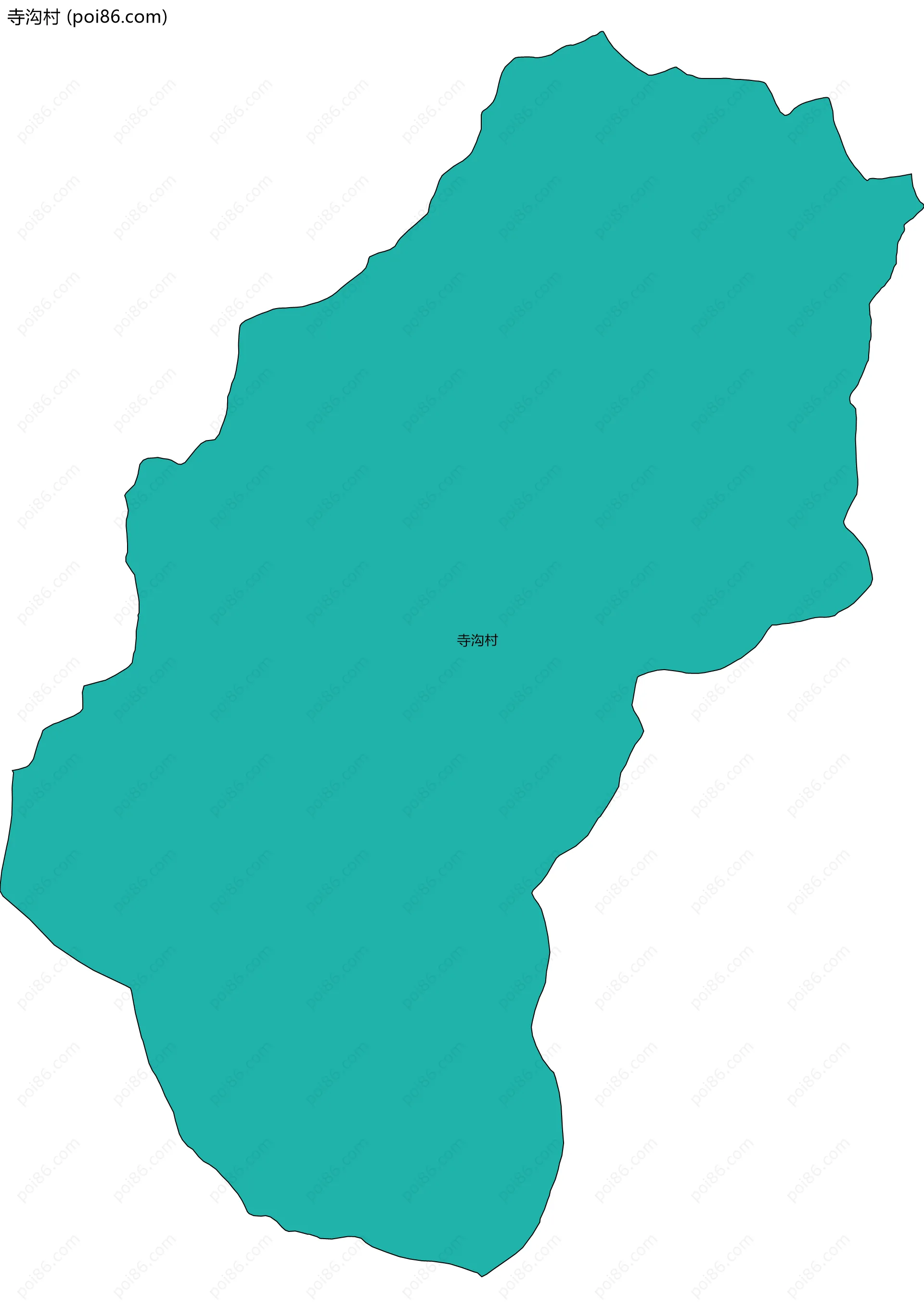 寺沟村边界地图