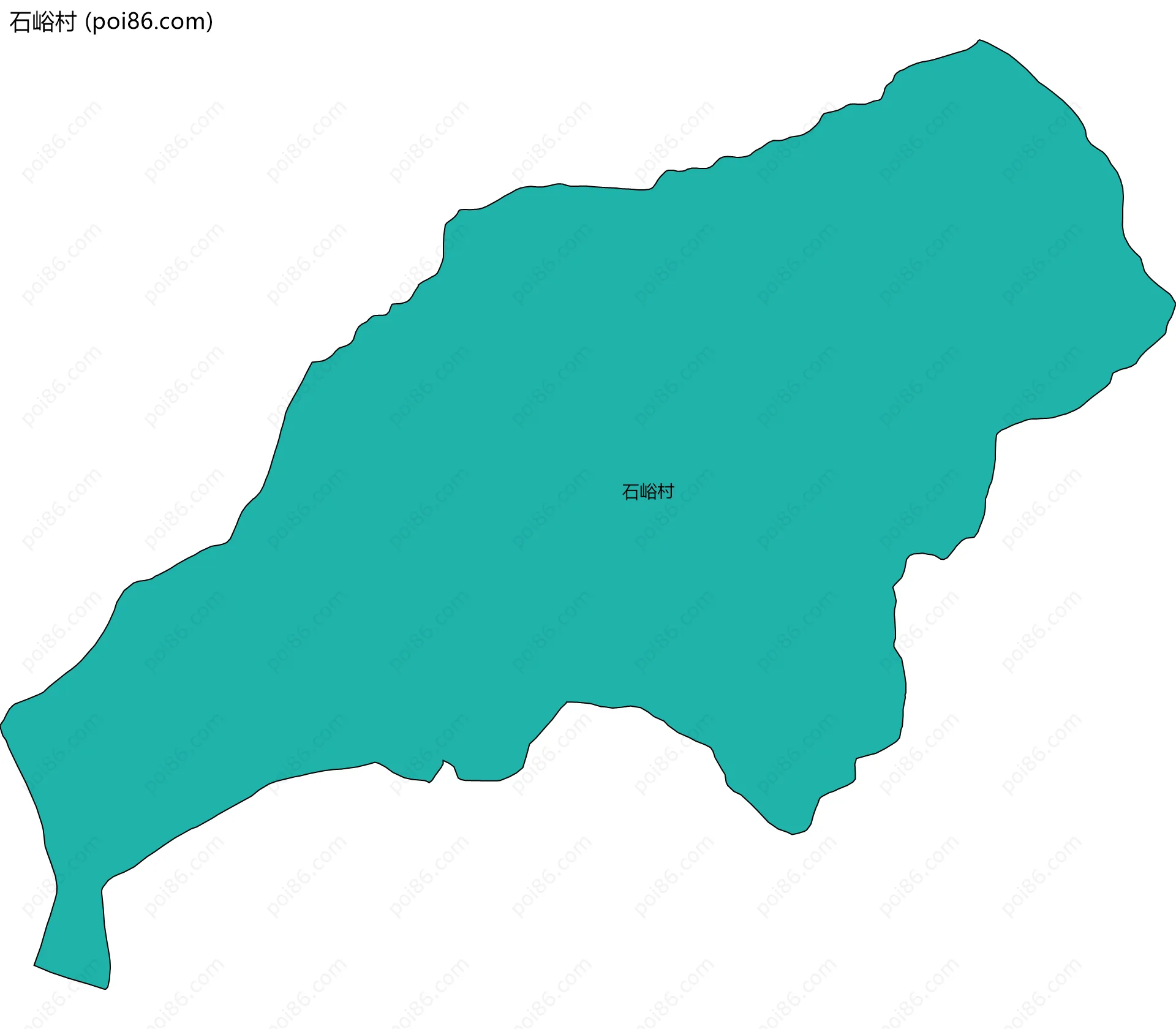 石峪村边界地图