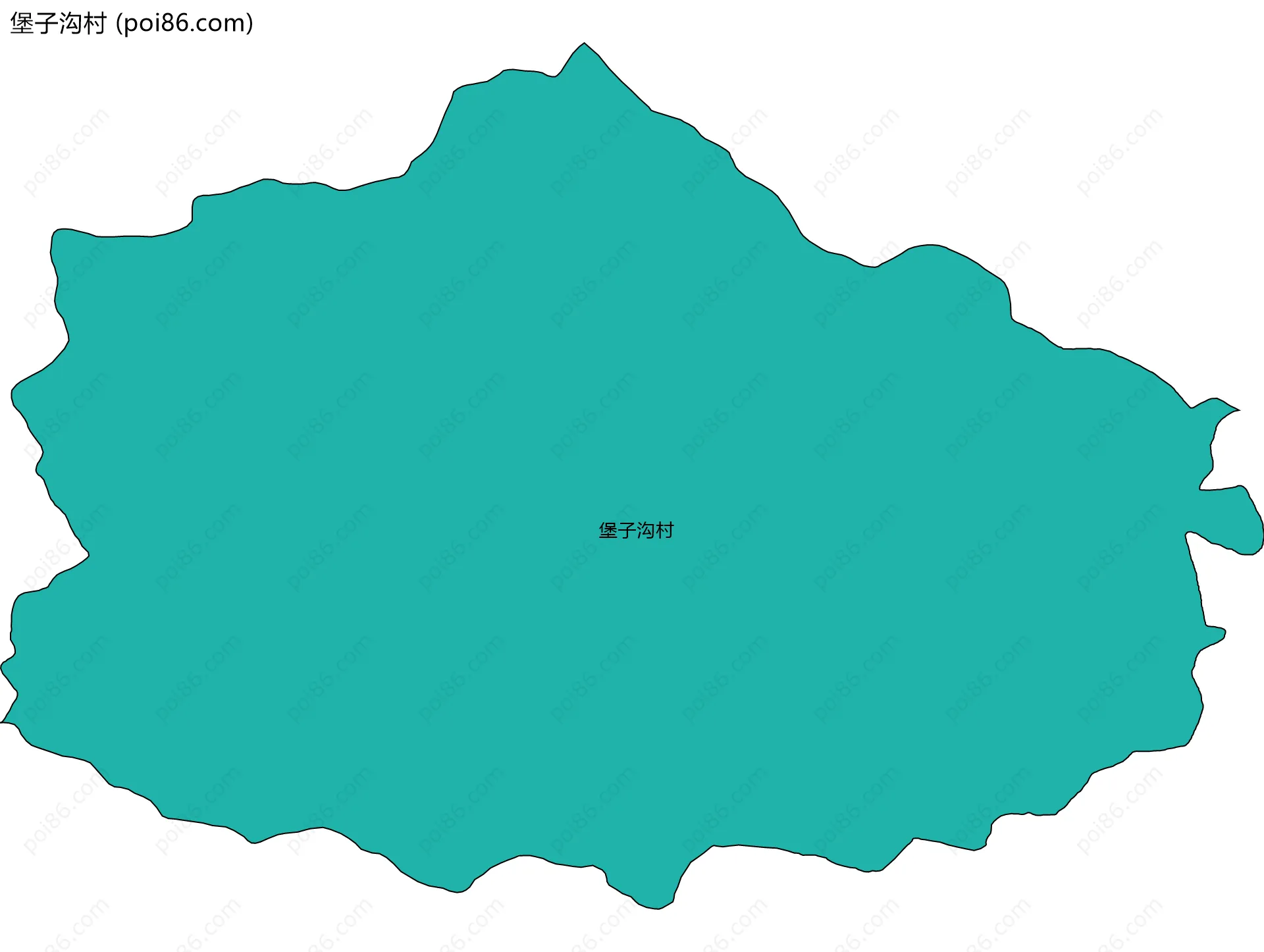 堡子沟村边界地图