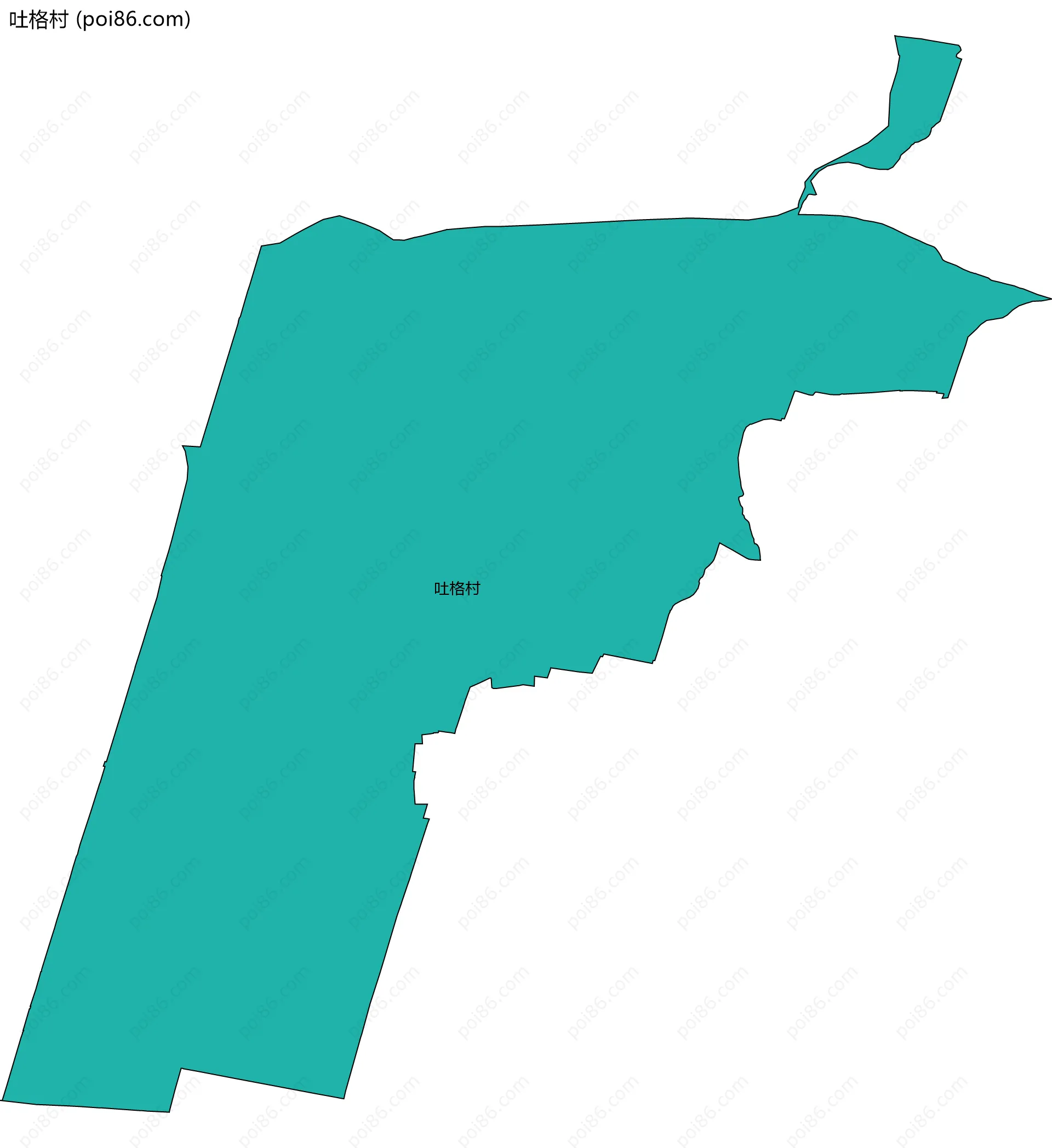 吐格村边界地图