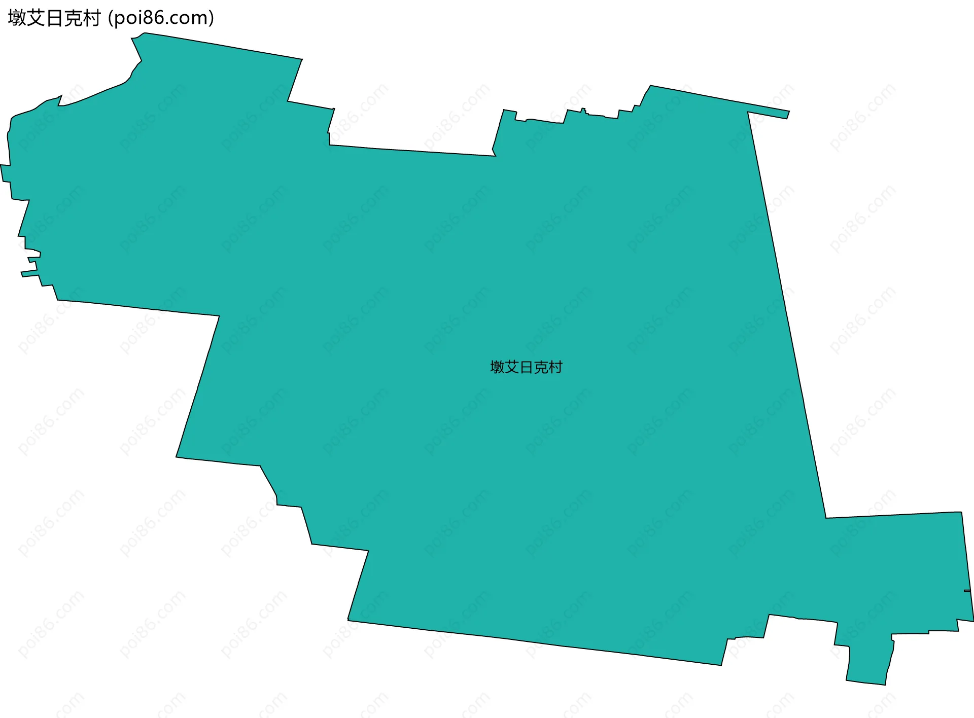 墩艾日克村边界地图