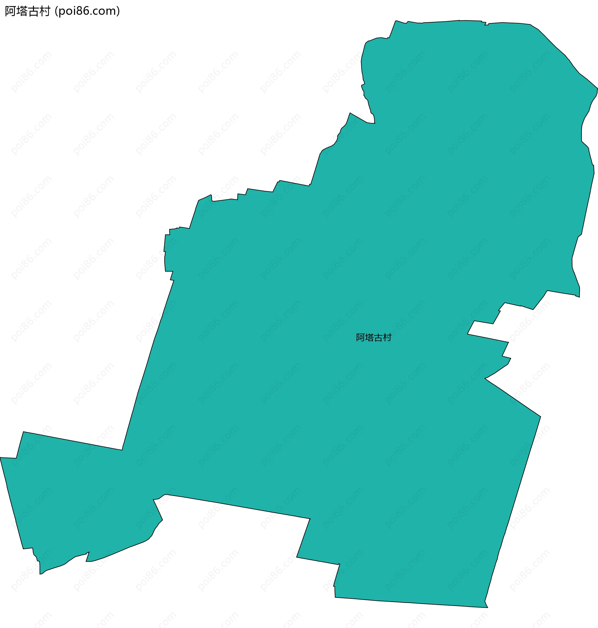 阿塔古村边界地图