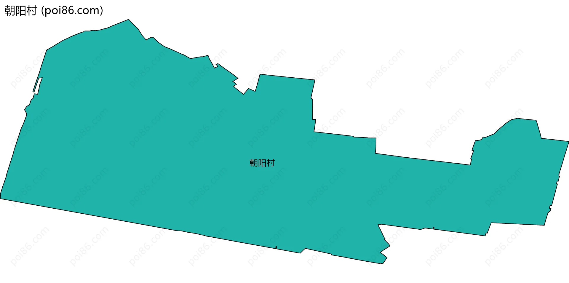 朝阳村边界地图