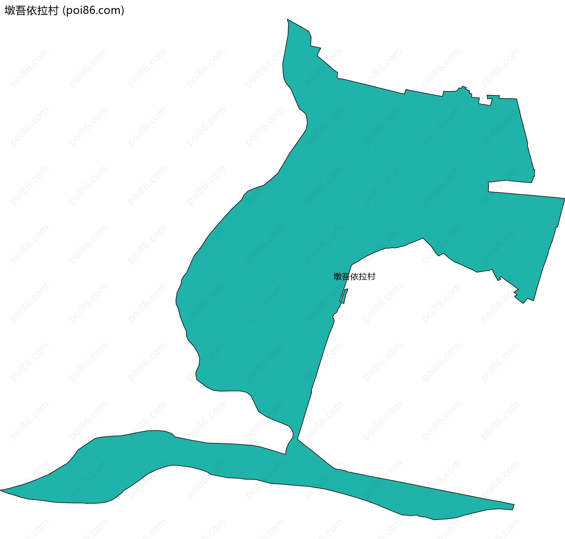 墩吾依拉村边界地图
