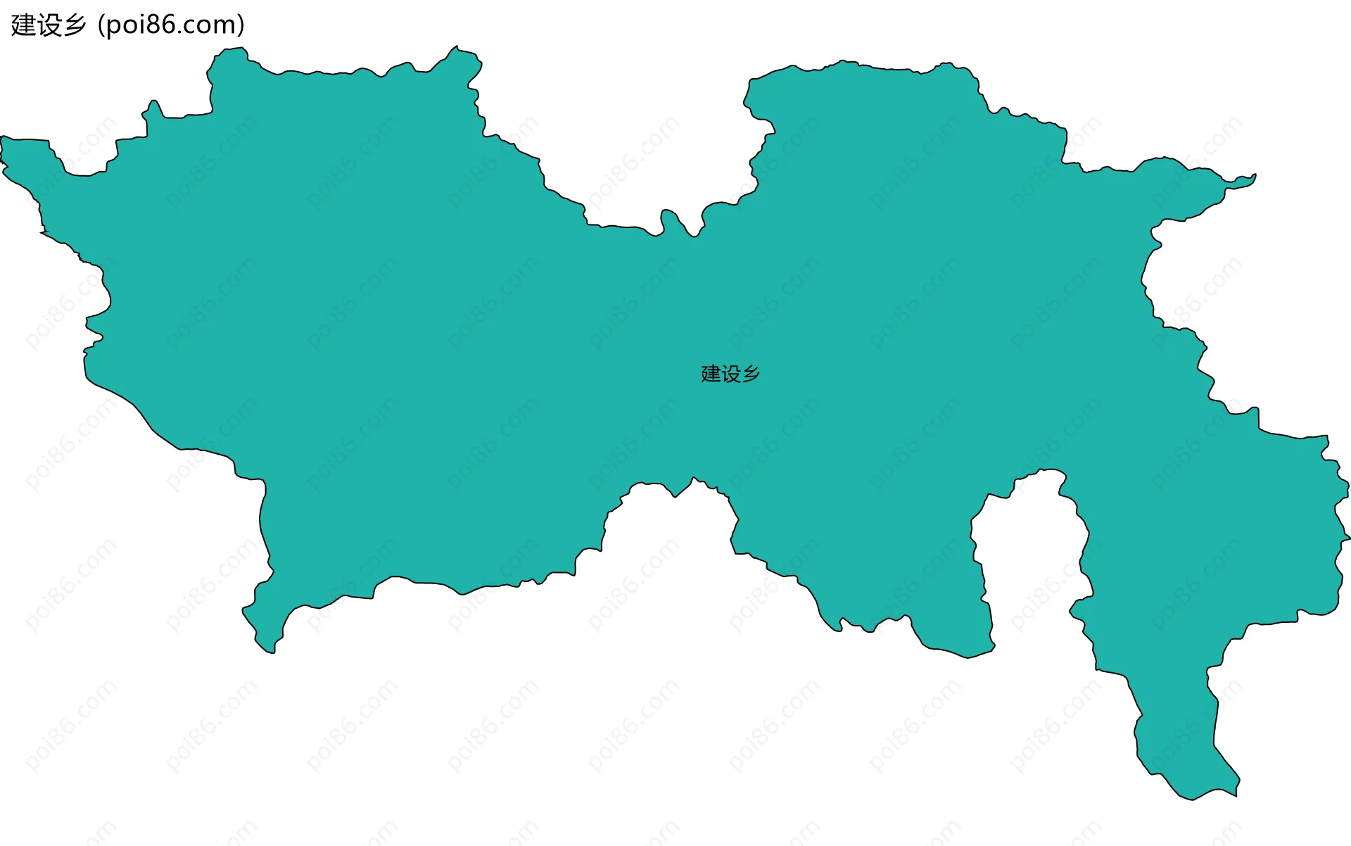 建设乡边界地图