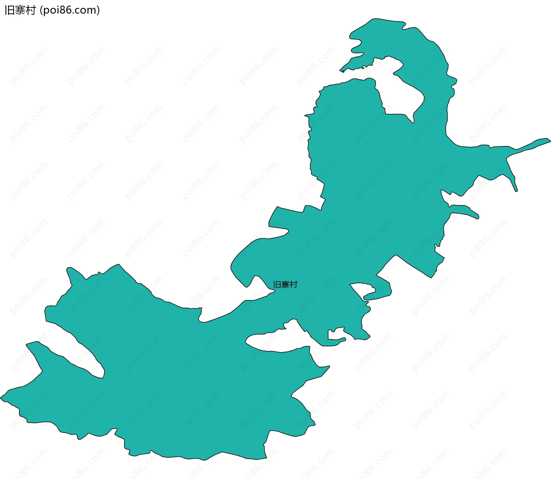 旧寨村边界地图