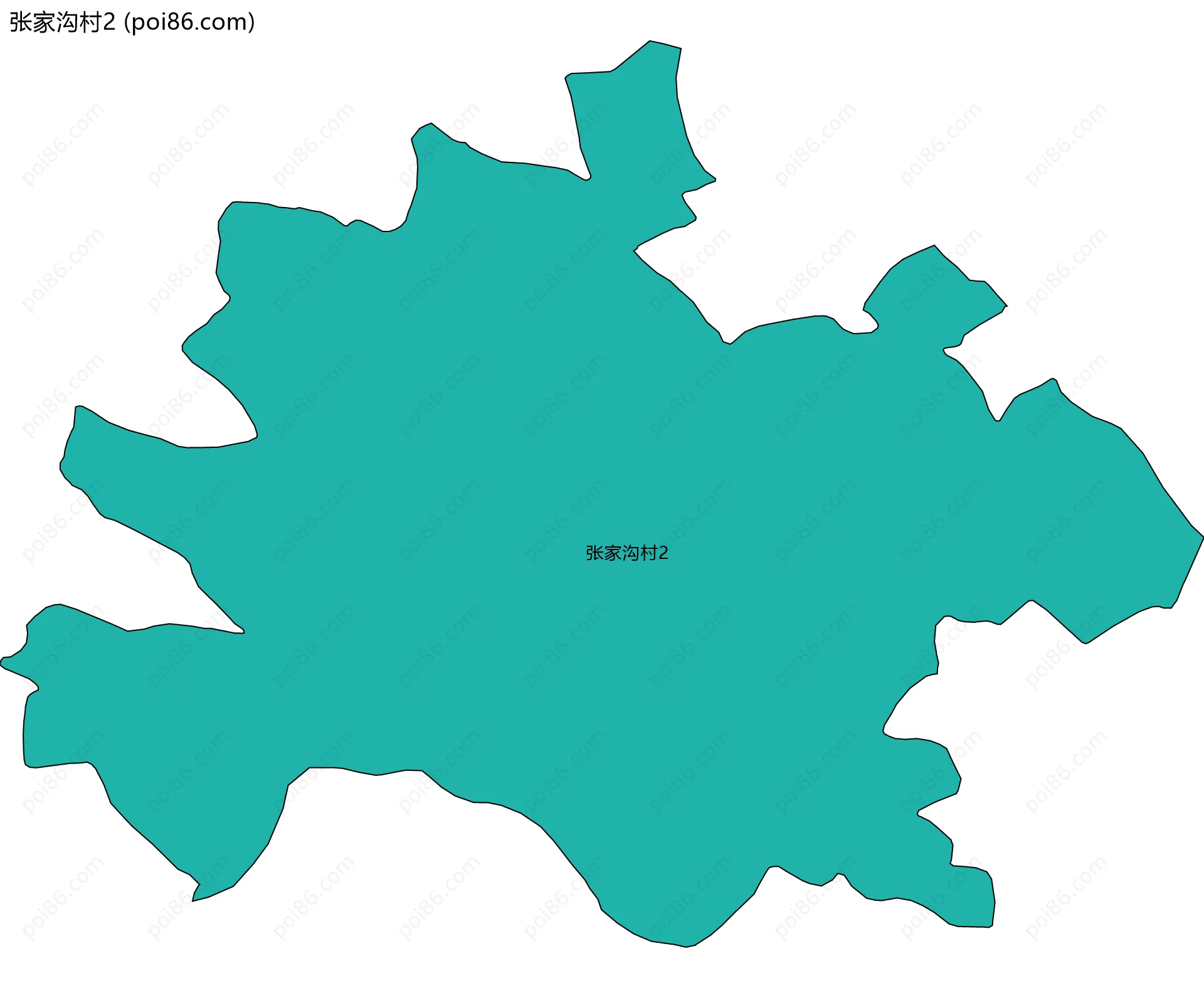 张家沟村2边界地图