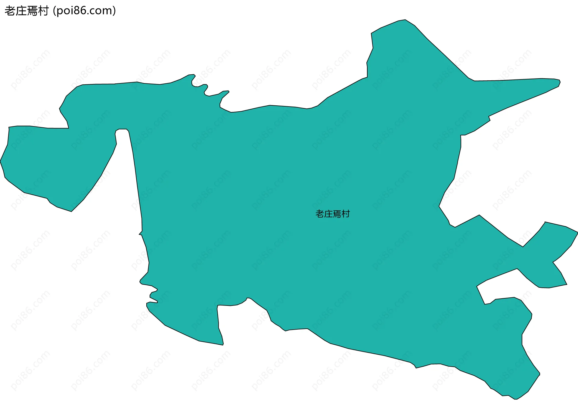 老庄焉村边界地图