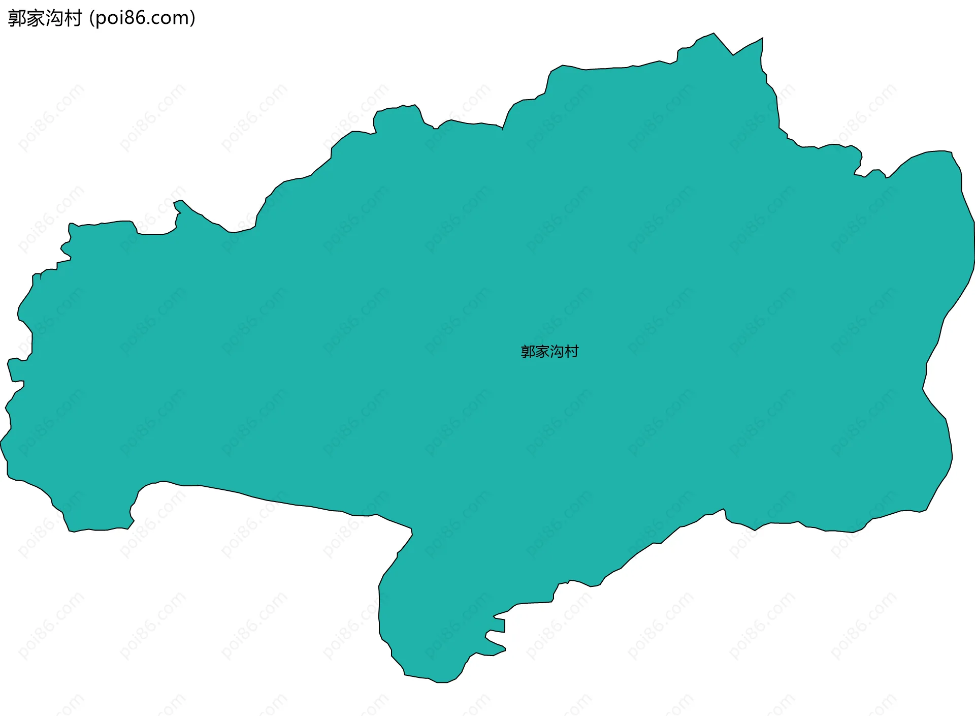 郭家沟村边界地图